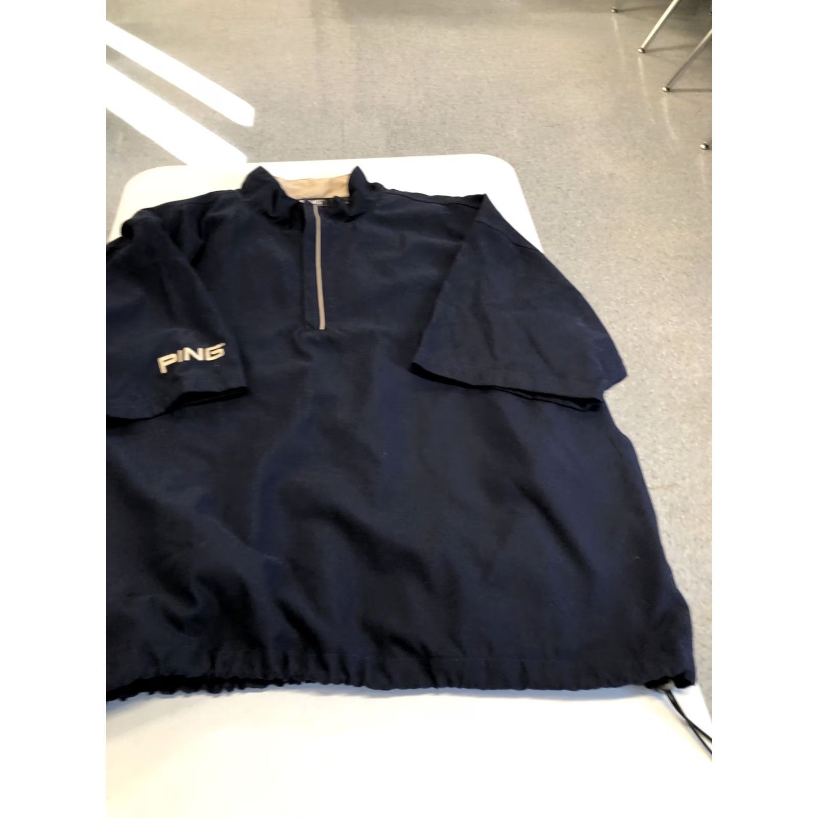Vintage PING Collection 1/4 Zip Golf Pullover Black Windbreaker Mens XL Short Sleeve Shirt Jacket Size US XL / EU 56 / 4 - 5 Thumbnail