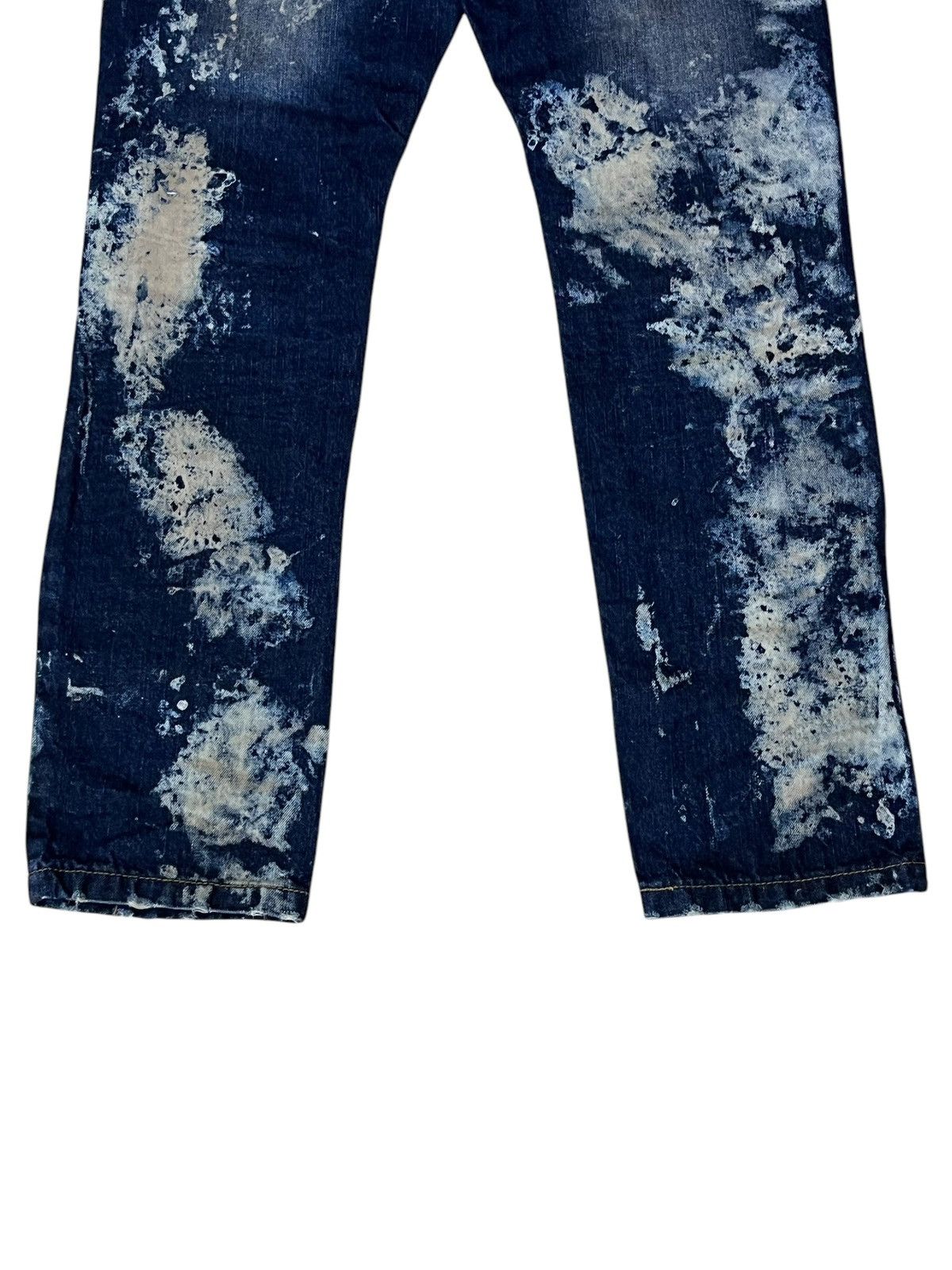Japanese Brand SICK🔥KROME NEW YORK TYE DYE DISTRESSED STYLE JEANS Size US 31 - 8 Thumbnail