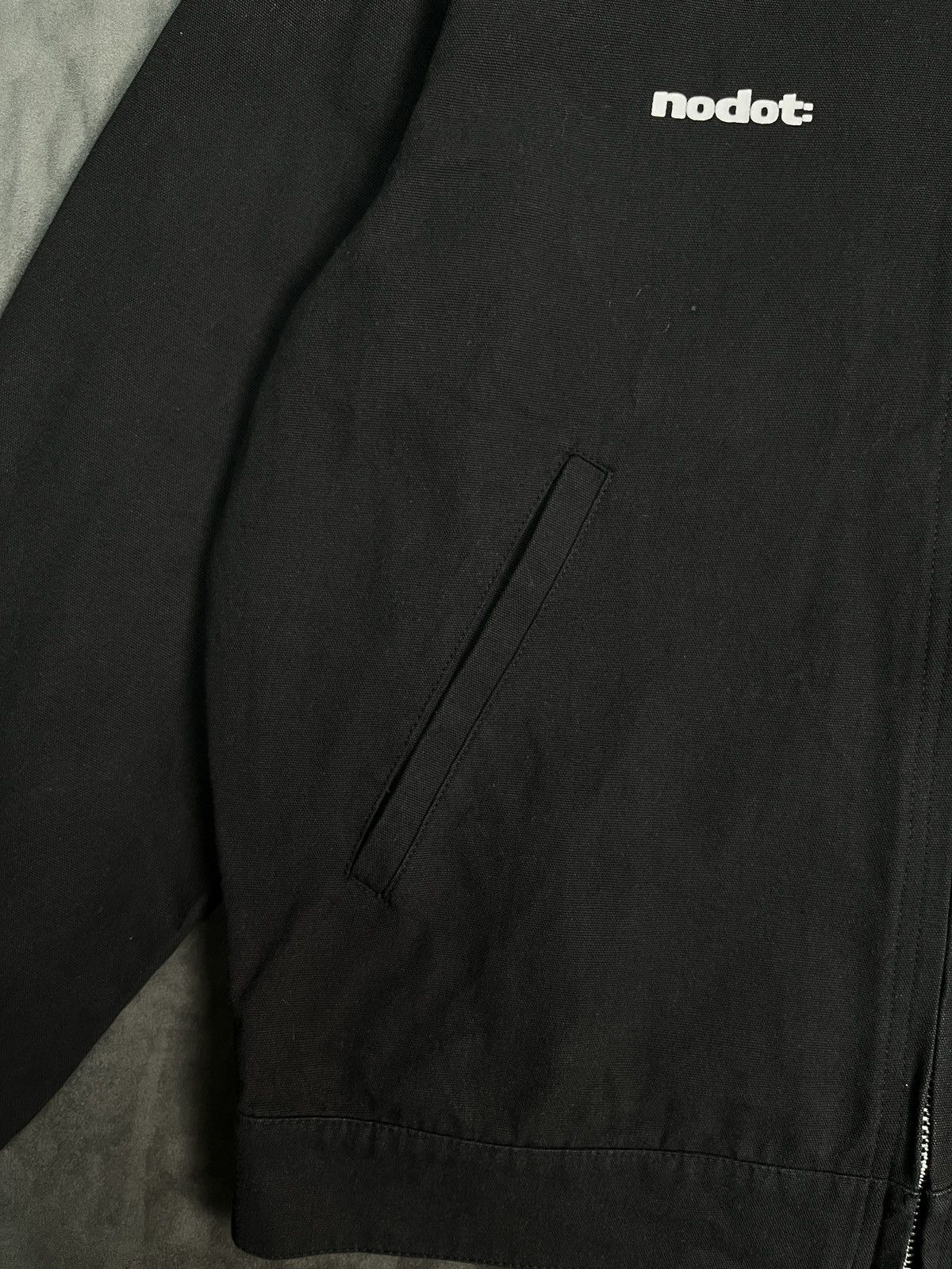 Japanese Brand Nodot Y2k Two Way Zipper Black Workwear Jacket Medium Size US M / EU 48-50 / 2 - 5 Thumbnail