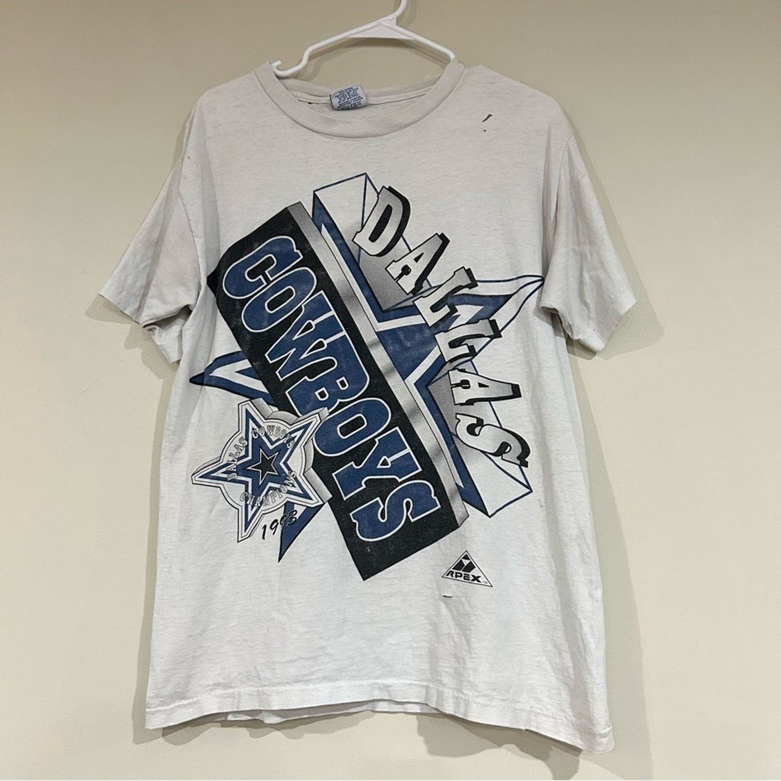 Apex Vintage Thrashed 1993 Dallas Cowboys Shirt Size US L / EU 52-54 / 3 - 1 Thumbnail