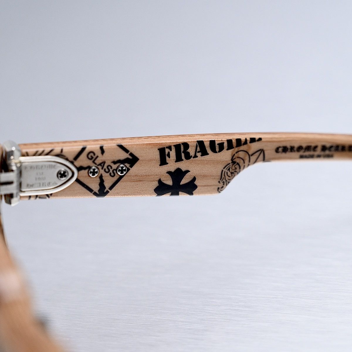 Chrome Hearts ‼️ CHROME HEARTS LILITH WOOD PLYWOOD SUNGLASSES ‼️ Size ONE SIZE - 8 Thumbnail
