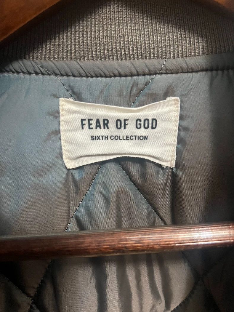 Fear of God Fear of God God gray patch jacket Size US XL / EU 56 / 4 - 4 Thumbnail