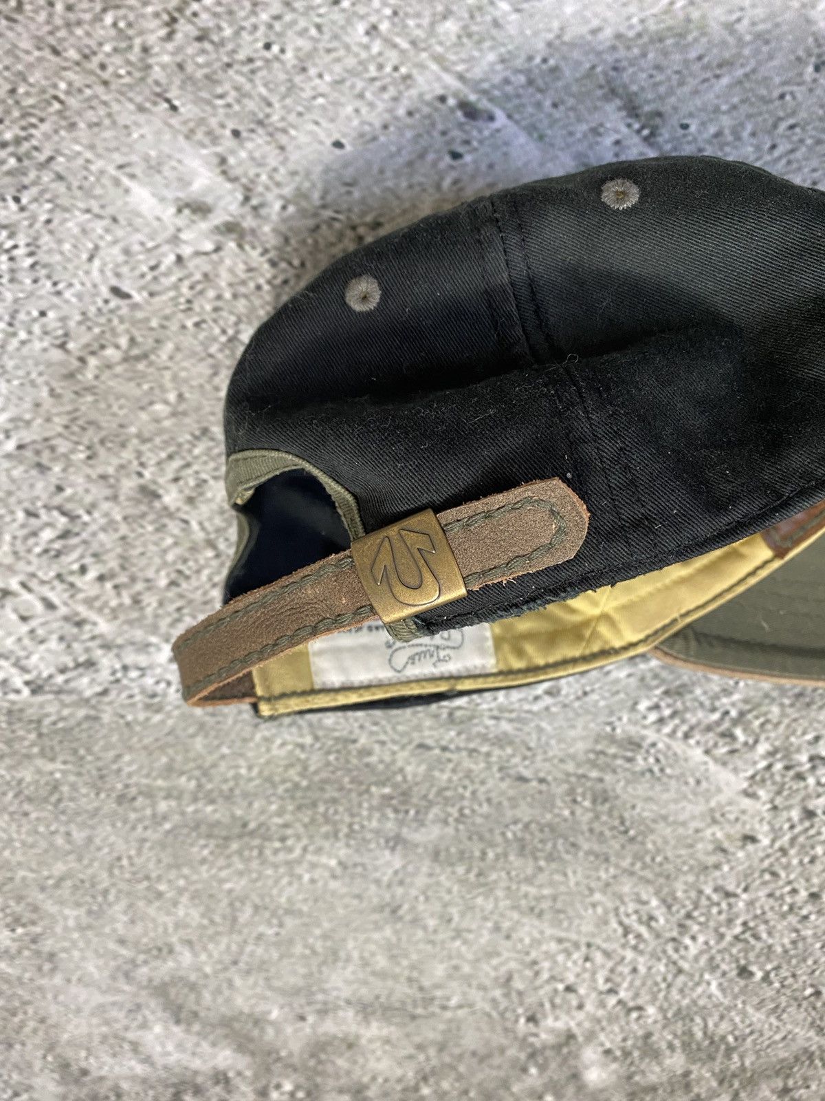 True Religion True Religion hat vintage cap Y2K khaki black brown Size ONE SIZE - 7 Thumbnail