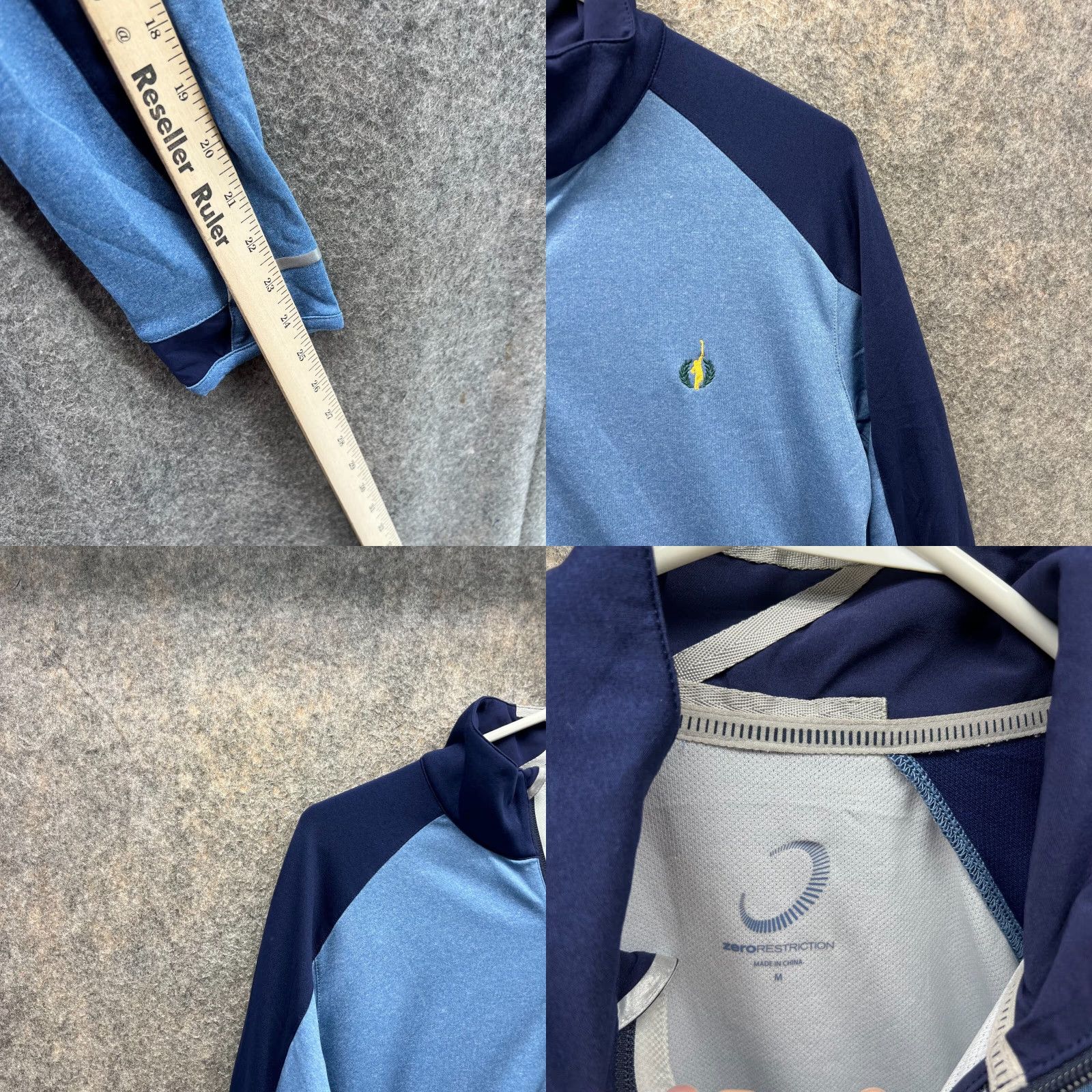 Vintage Zero Restriction Sweatshirt Men M Blue 1/4 Zip Pullover Golf Athletic Size US M / EU 48-50 / 2 - 8 Thumbnail