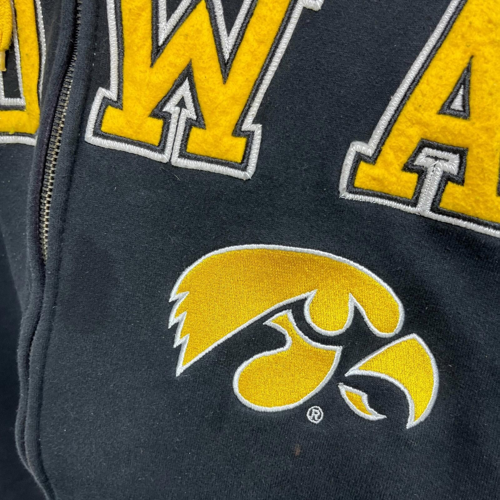 Other Vintage Iowa Hawkeyes University Zip-Up Hoodie Large Size ONE SIZE - 5 Thumbnail