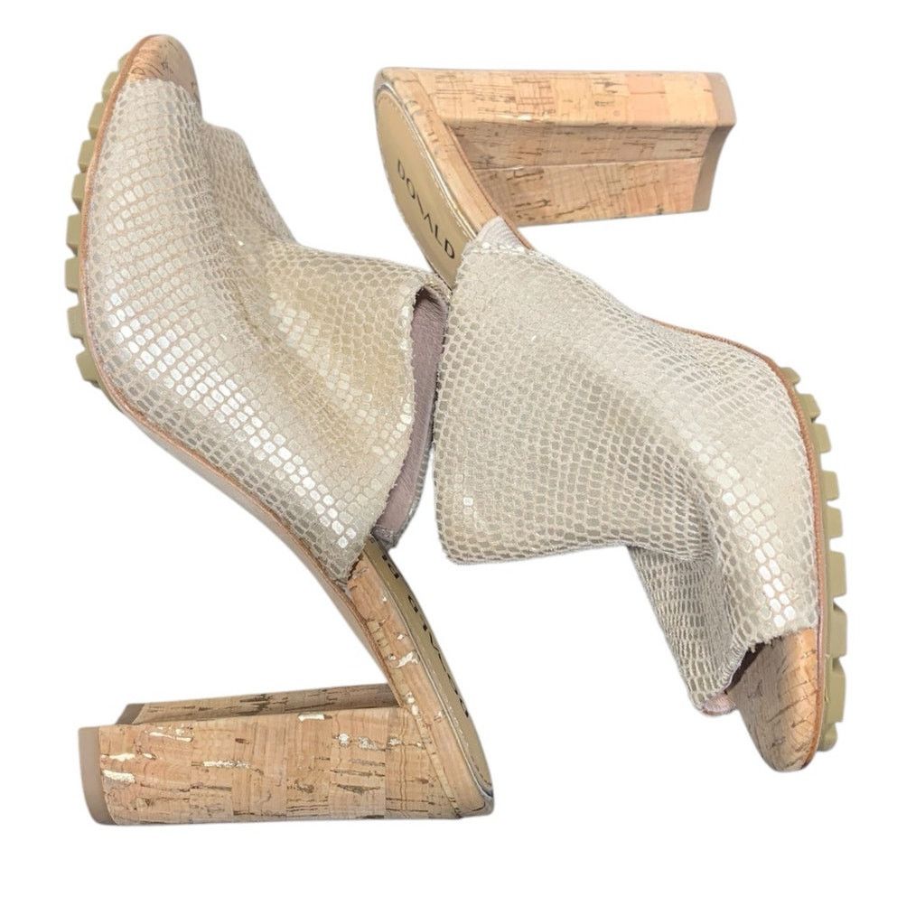 Donald Pliner Donald Pliner Sukari-PM Sandal Pebble Metalic Platino HEEL Size US 5 / IT 35 - 4 Thumbnail