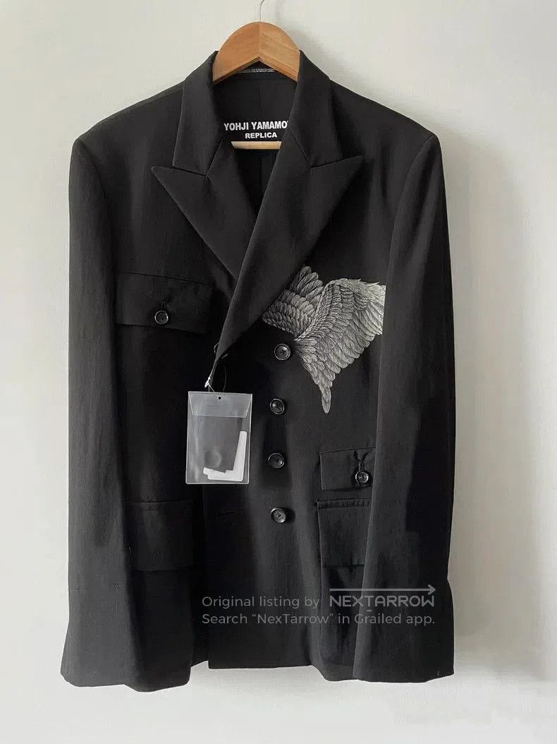 Yohji Yamamoto Replica Double-Breasted Coat.