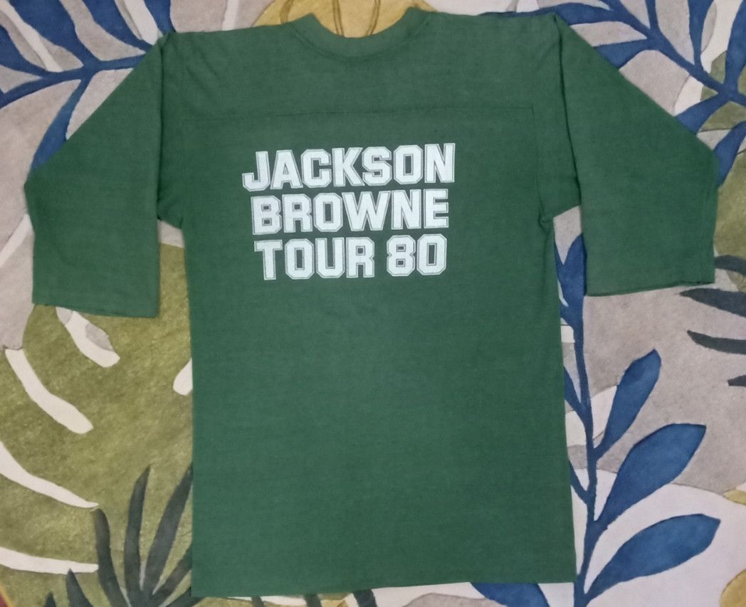 Band Tees Vintage 80s Hold Out : Jackson Browne Tour 80 Japan T-shirt Size US S / EU 44-46 / 1 - 13 Thumbnail