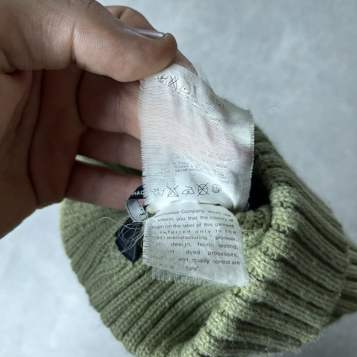 Stone Island Vintage Stone Island Beanie Green Size ONE SIZE - 6 Thumbnail