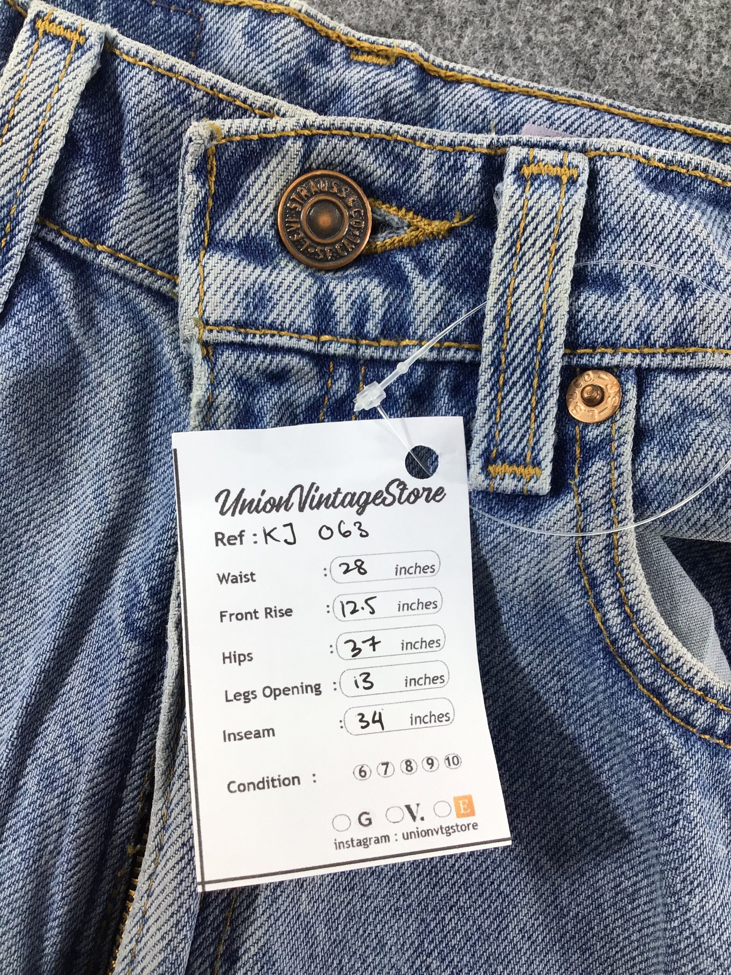 Levi's Vintage 90s Levi's 521 Jeans Medium Wash Denim KJ063 Size US 28 / EU 44 - 11 Thumbnail