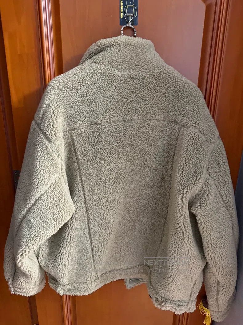 Balenciaga Balenciaga Teddy Sheepskin Embroidered Logo Jacket Size US M / EU 48-50 / 2 - 2 Thumbnail