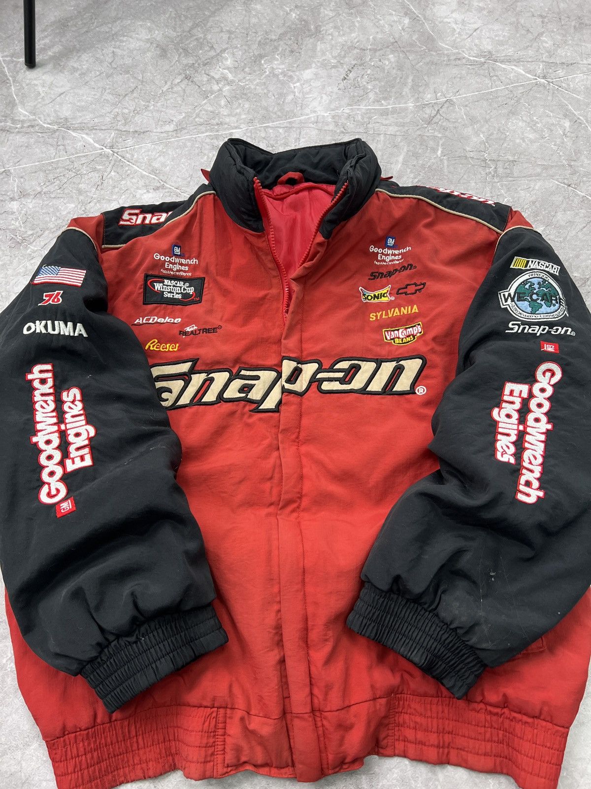 NASCAR × Vintage Vintage Snap-On Nascar Racing Jacket 90's nylon Size US L / EU 52-54 / 3 - 8 Thumbnail