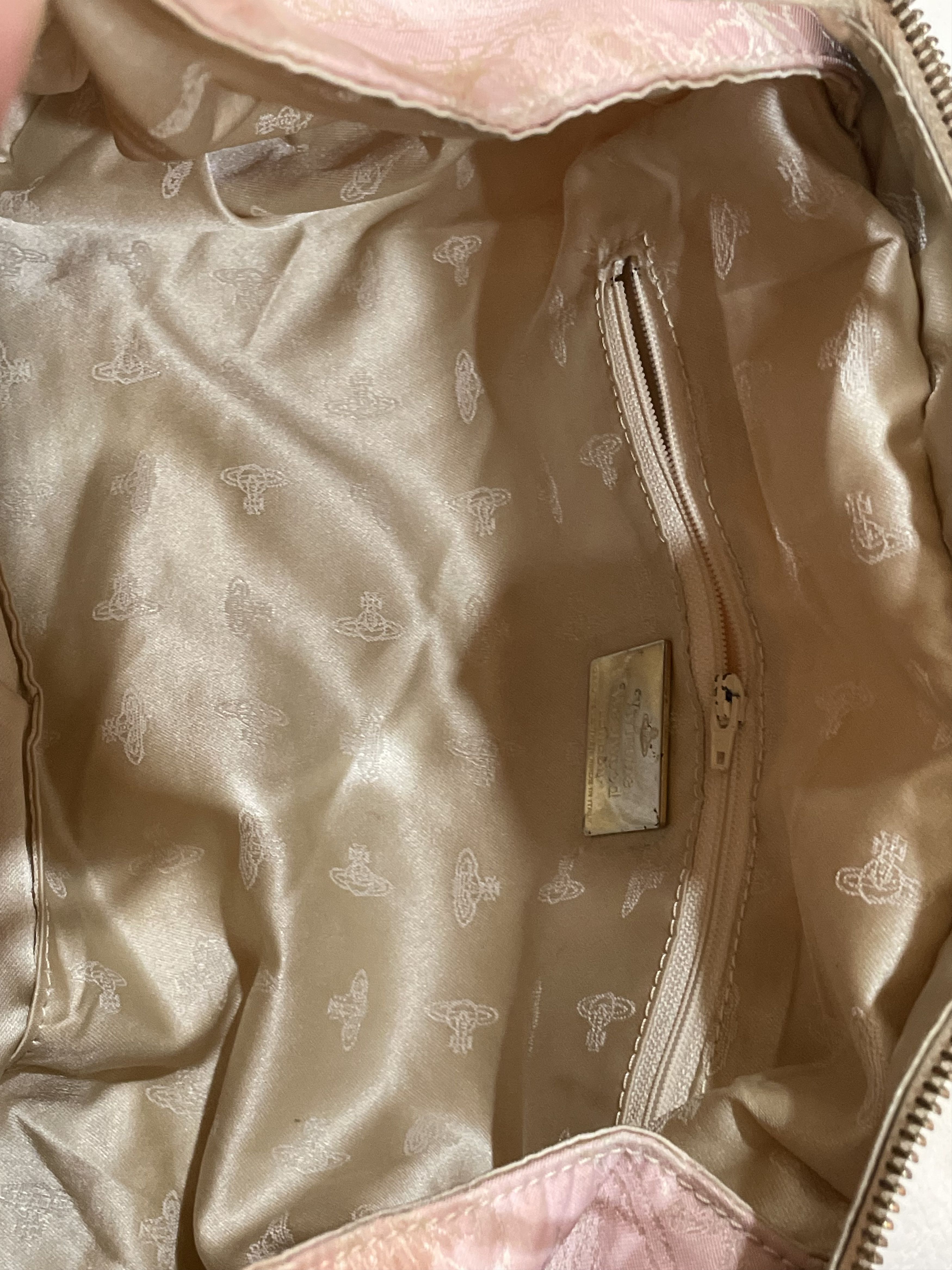 Vivienne Westwood Satin Orb Monogram Pattern Handbag Size ONE SIZE - 9 Thumbnail