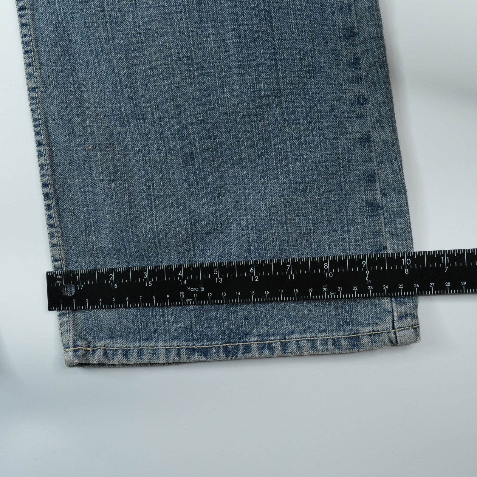 Other Jimmy'z Jeans Womens 14L (37x35) Blue Low Rise Flare Y2K Size 37" - 12 Thumbnail