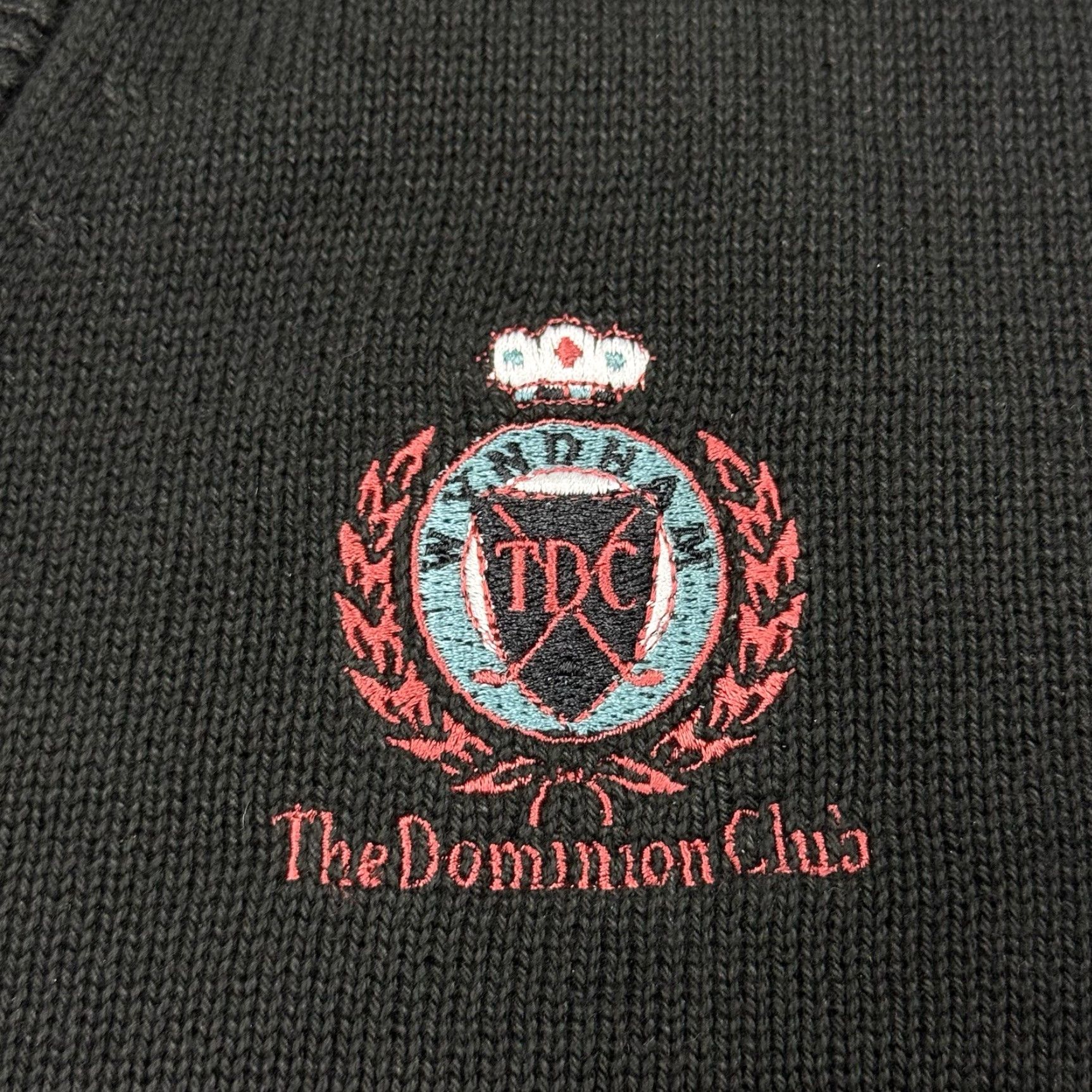 Izod Vintage IZOD Men’s Golf Sweater The Dominion Club Wyndam Cotton Pullover Black L Size US L / EU 52-54 / 3 - 3 Thumbnail