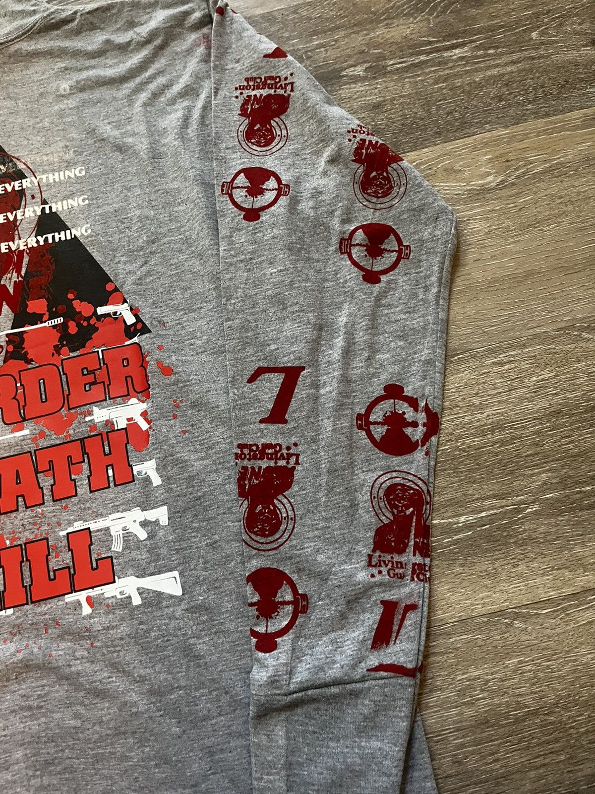 Other Up-Cycled Army Gun Club Long-Sleeve T-Shirt Size US XL / EU 56 / 4 - 13 Thumbnail