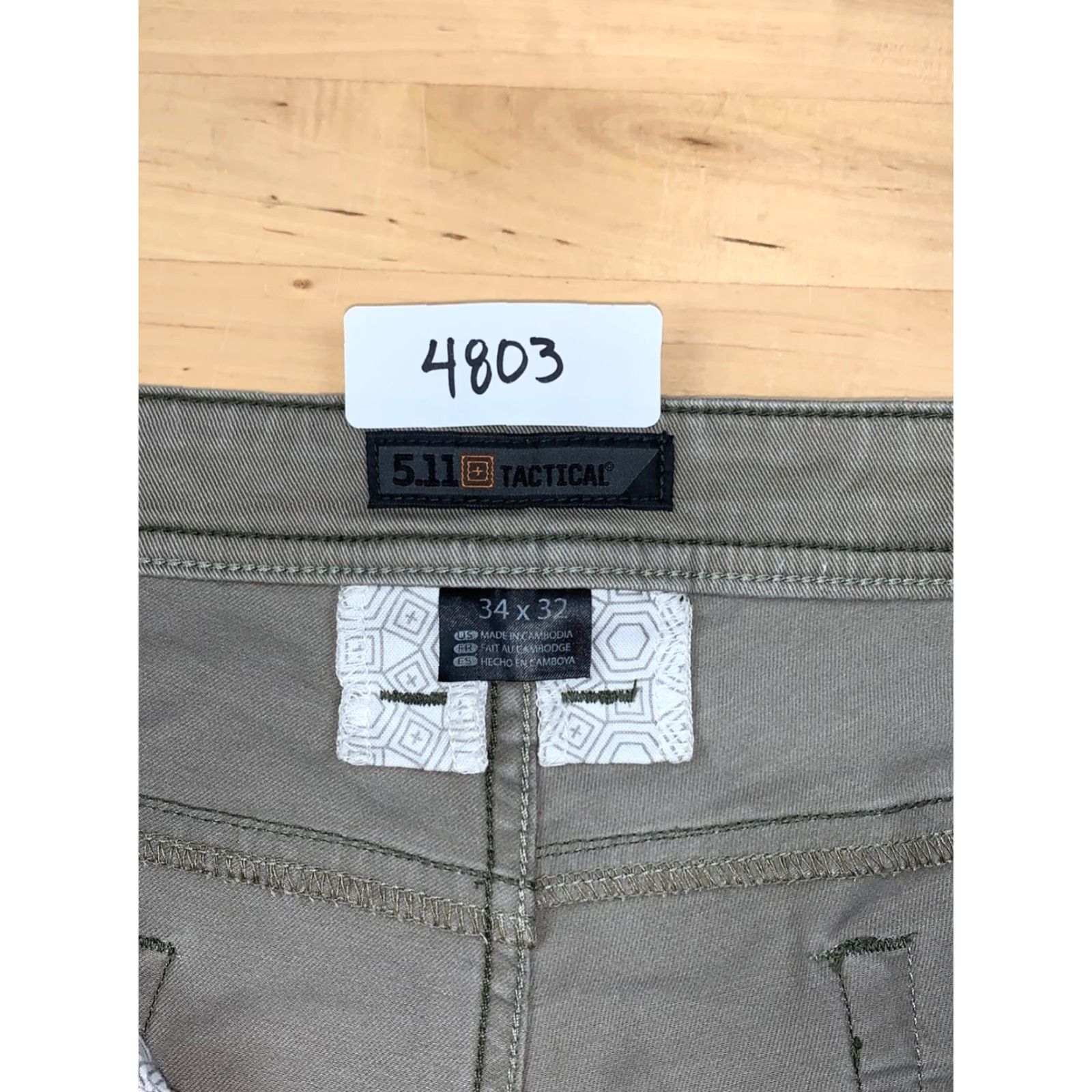 Vintage 5.11 Tactical Pants Chino Brown 34x31 Mens Regular Inseam 31 Distress #4803 Size US 34 / EU 50 - 5 Thumbnail