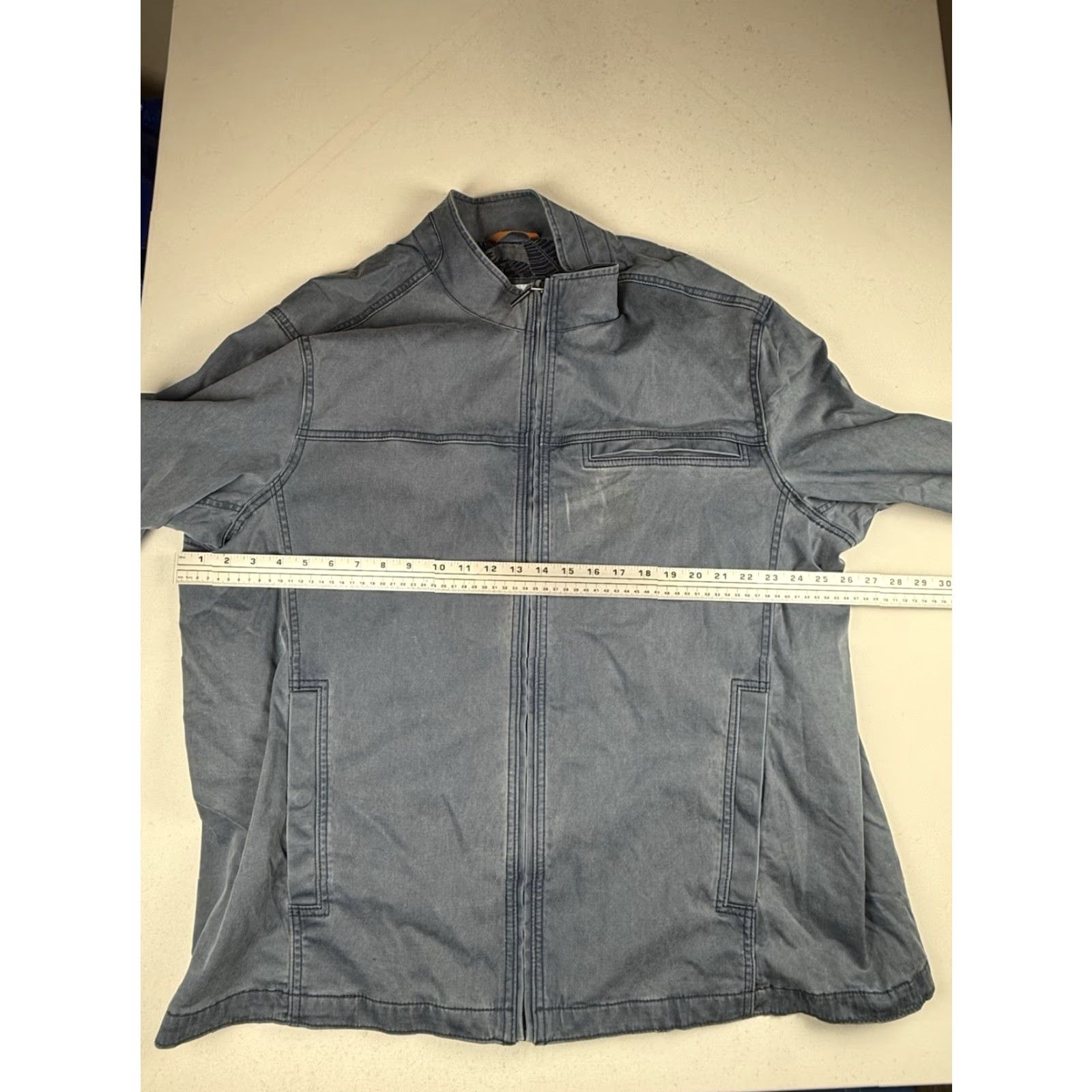 Tommy Bahama Tommy Bahama Jacket Bomber Mens 2XL Blue Cotton Blend Zip Navy Mystic Blue Boracay Cruiser jacket Size US XXL / EU 58 / 5 - 6 Thumbnail