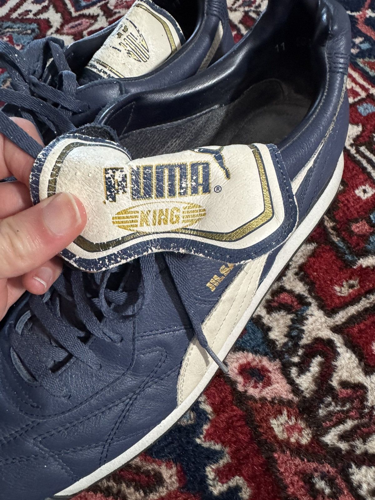 Jil Sander × Puma Puma King x Jil Sander OG Leather Sneakers – RARE OG 1998 Size US 11 / EU 44 - 8 Thumbnail