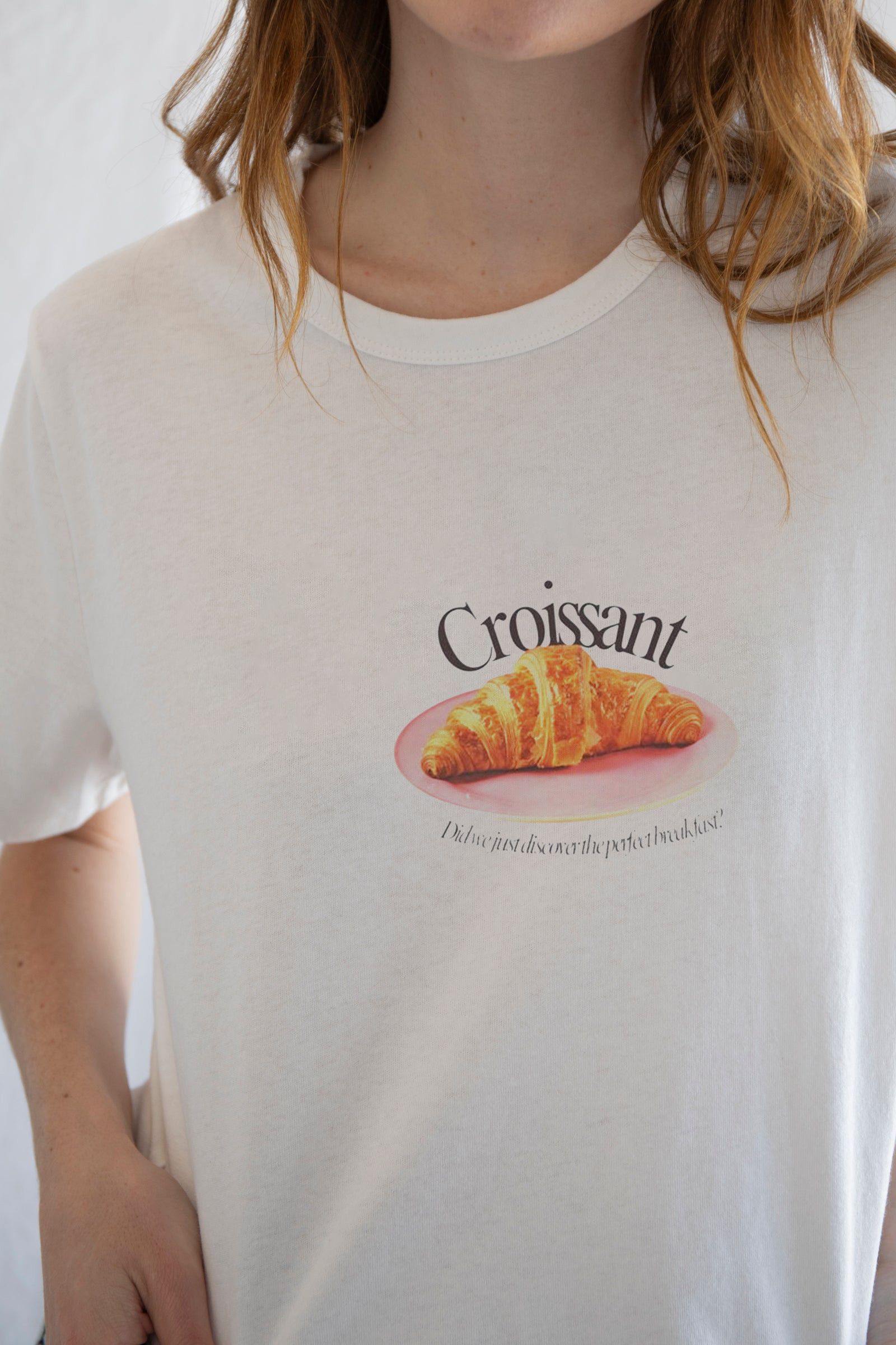Designer The Best Breakfast Croissant Tee – A Morning Mood Size US M / EU 48-50 / 2 - 2 Thumbnail