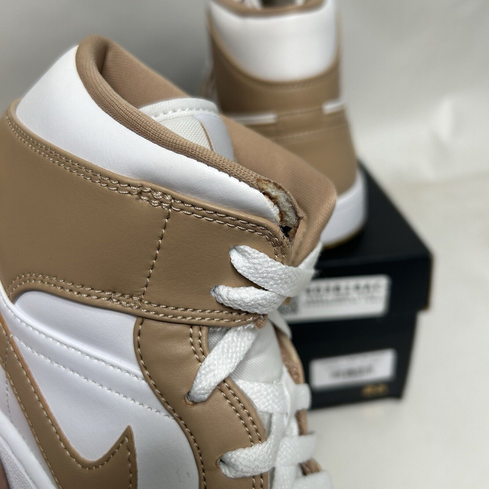 Jordan Brand Nike Shoes Air Jordan 1 Mid Retro “Hemp/Tan Gum” 2024 Size US 12 / EU 45 - 7 Thumbnail