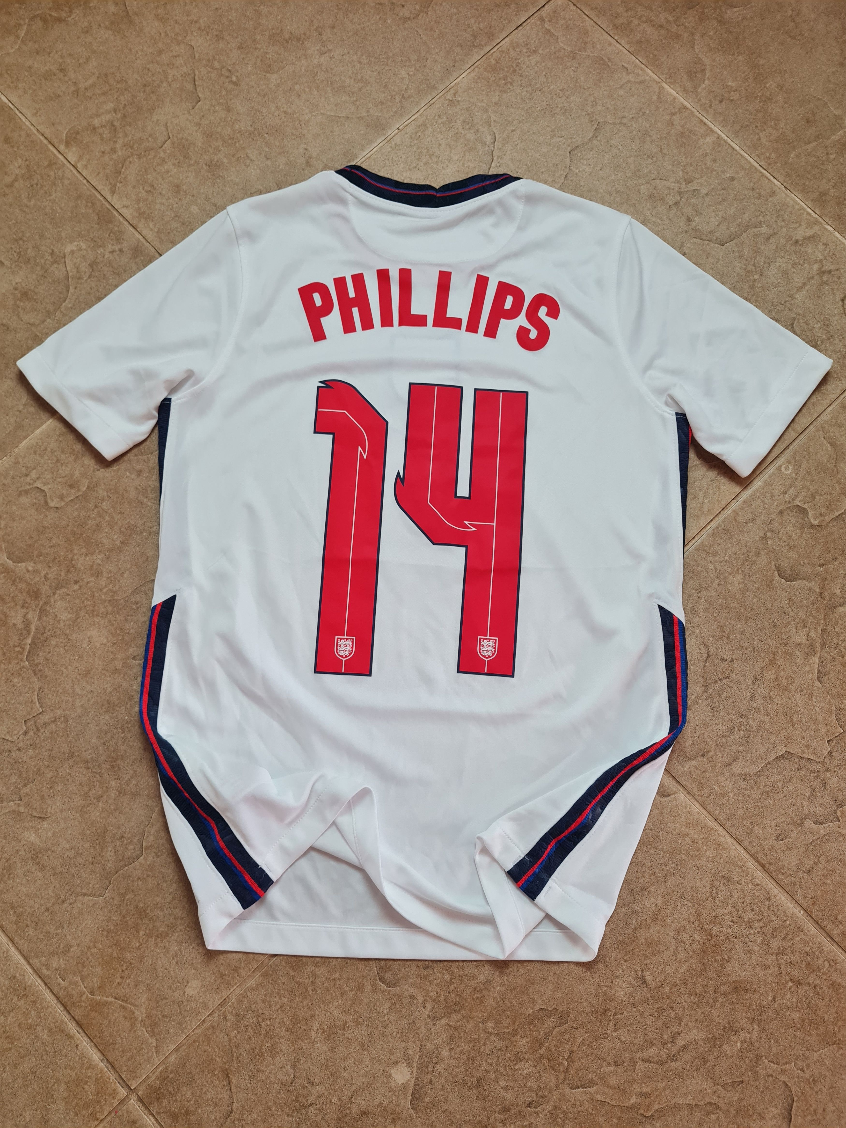 Nike Football Jersey Phillips #14 England Nike Soccer t-shirt Size US XXS / EU 40 - 3 Thumbnail