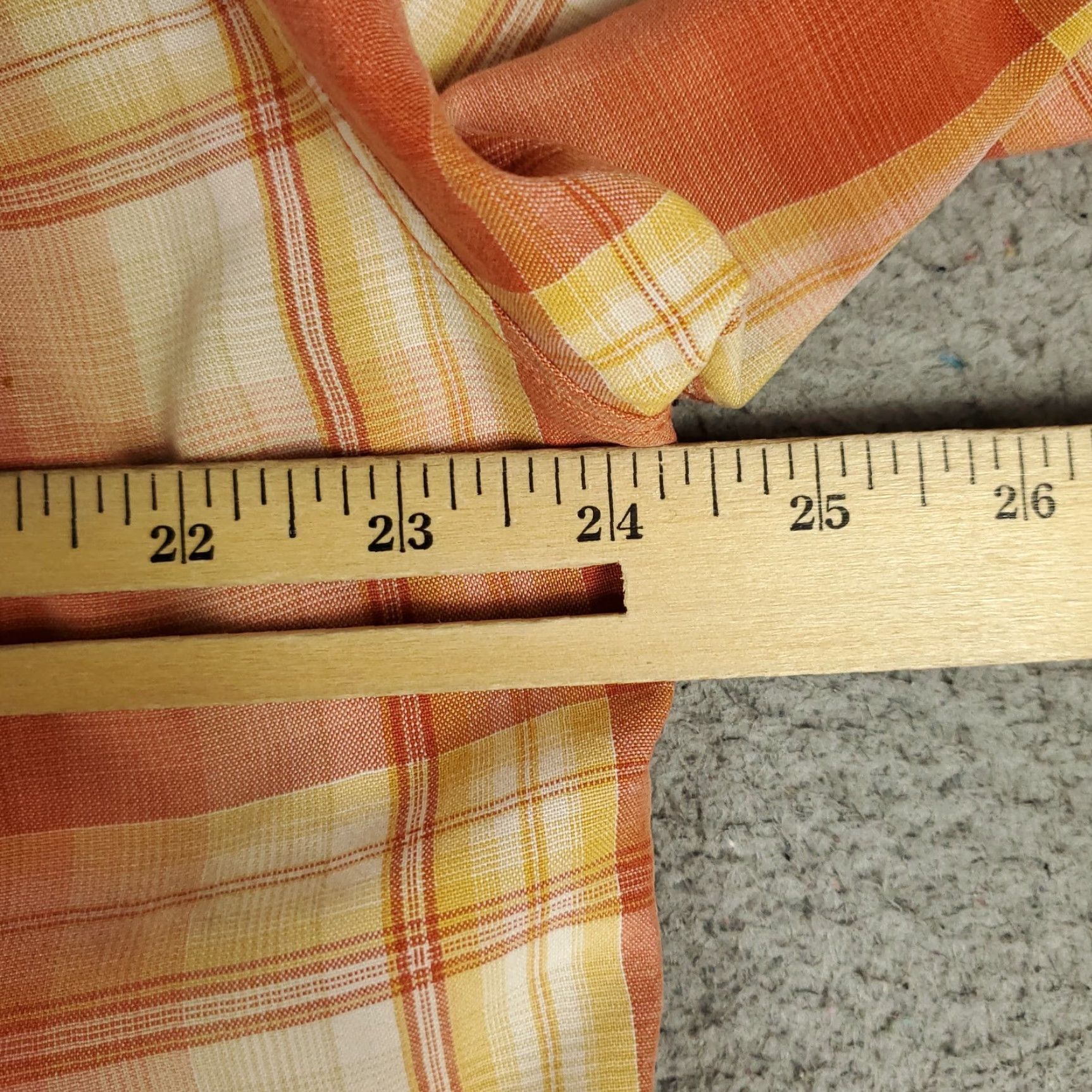 Tommy Bahama Tommy Bahama Shirt Adult Large Orange Plaid Lyocell Button-Up Long Sleeve Mens Size US L / EU 52-54 / 3 - 5 Thumbnail