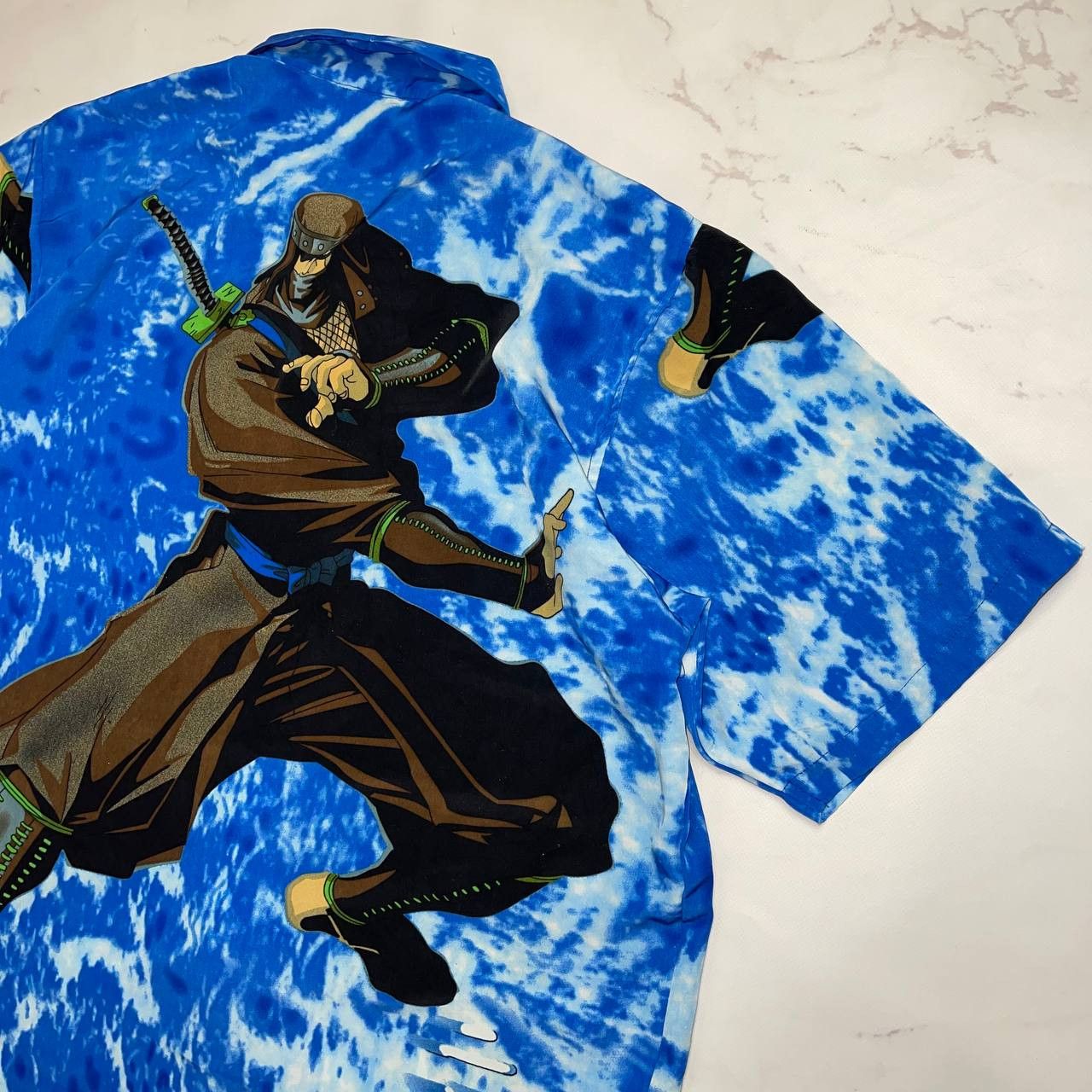 Vintage Vintage Anime Ninja Warrior Oversized Shirt - Akira, Ghost Size US XL / EU 56 / 4 - 12 Thumbnail