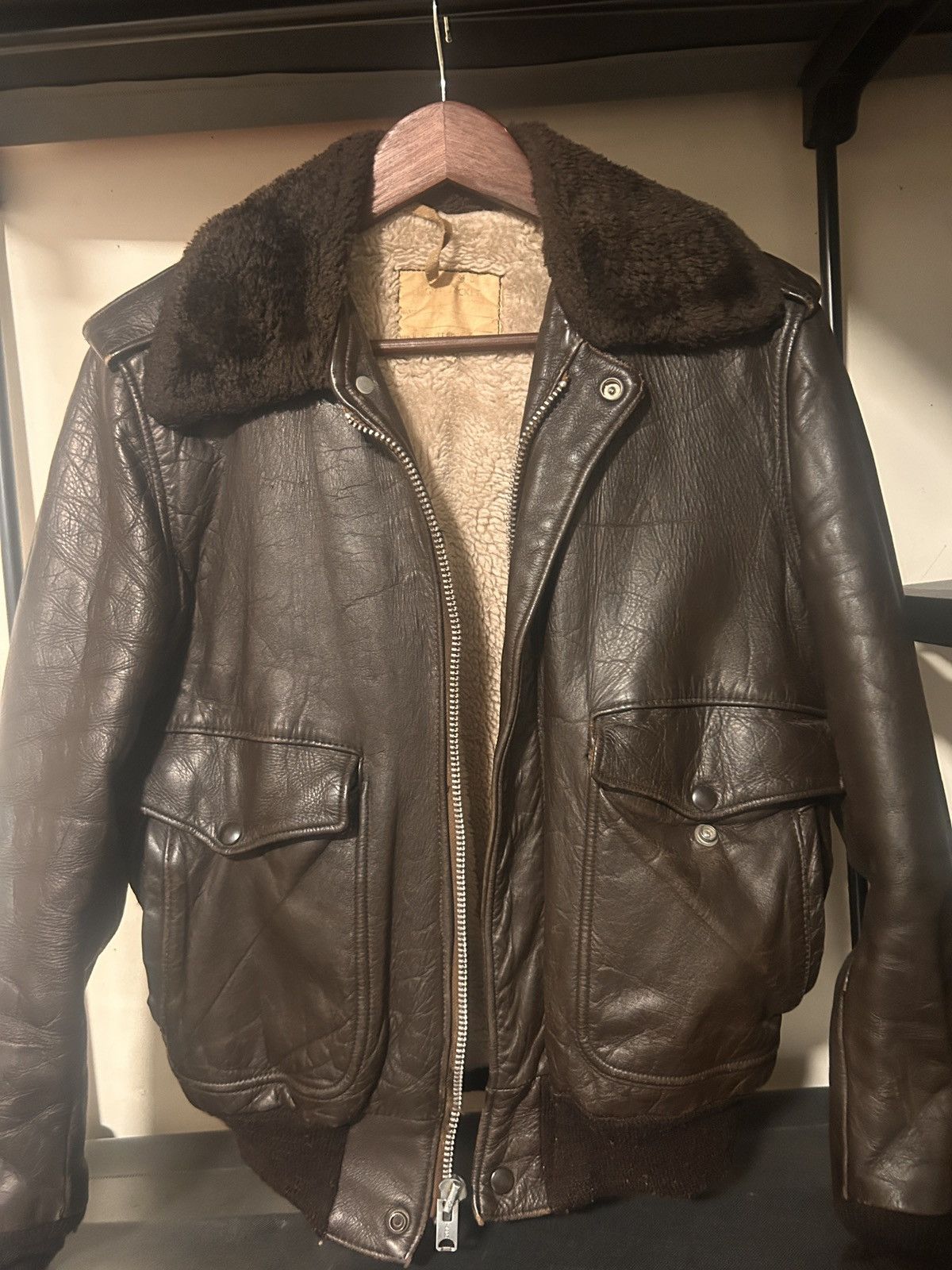Vintage Brown Vintage Leather Garment Jacket Size US XS / EU 42 / 0 - 1 Thumbnail
