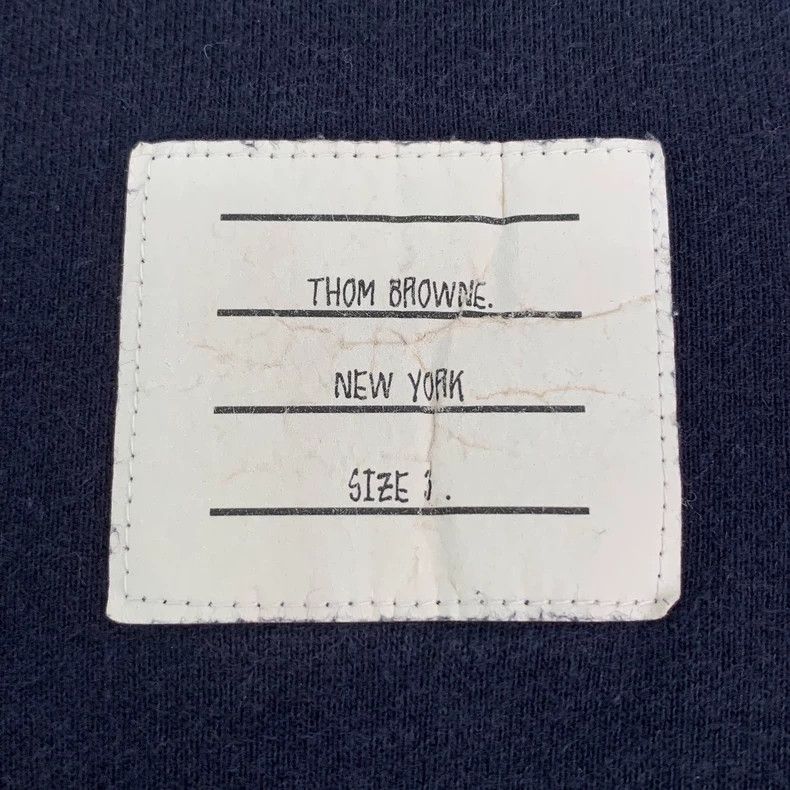 Thom Browne Thom Browne Size 3 Dark blue classic four-bar cotton draws Size US 34 / EU 50 - 6 Thumbnail