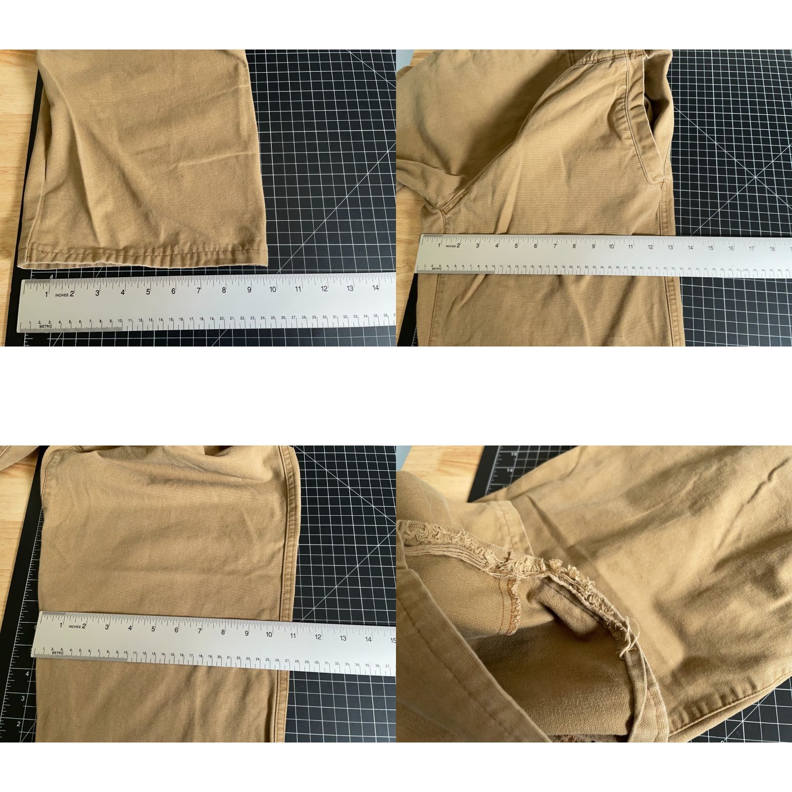 Prana VINTAGE prAna Carpenter Pants Belted Canvas Workwear US Made Brown Men’s Large (34 x 29) Fall Winter Seasonal Size US 34 / EU 50 - 8 Thumbnail