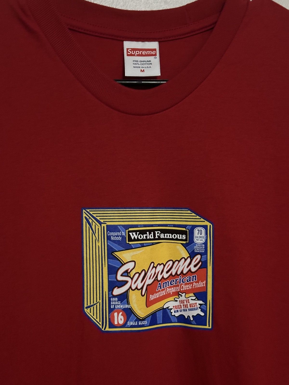 Supreme Supreme Cheese Tee Size US M / EU 48-50 / 2 - 2 Thumbnail