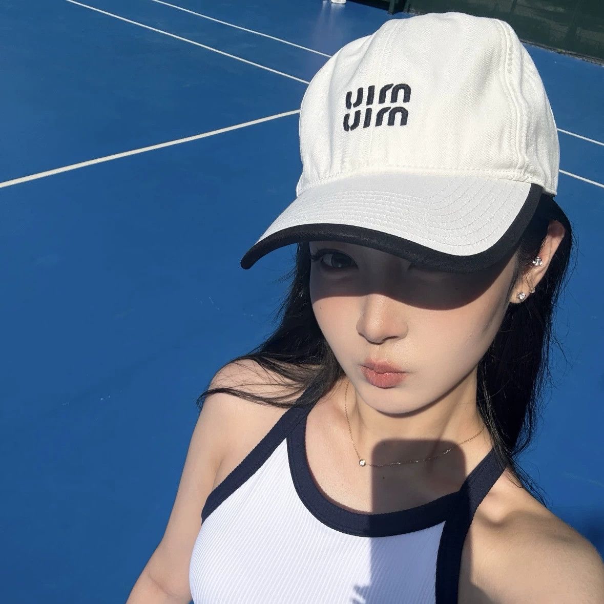 Miu Miu MIU MIU slogan embroidery cap feb502 M Size ONE SIZE - 9 Thumbnail