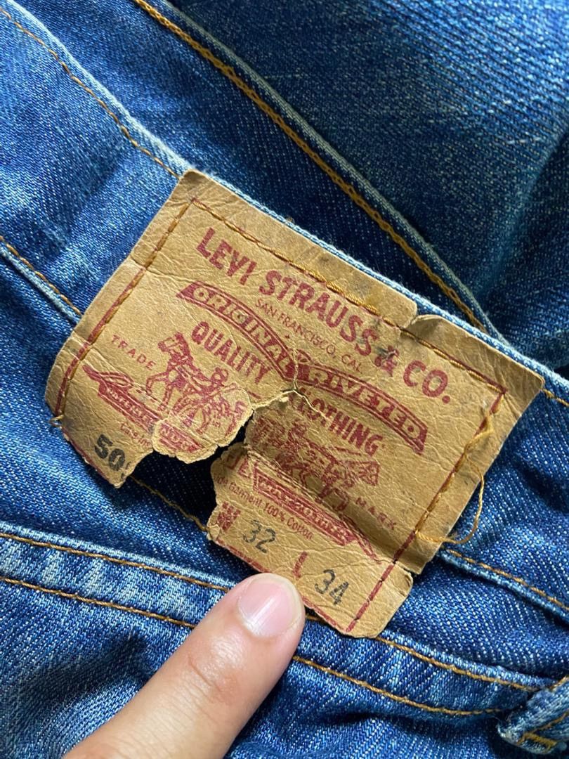Levi's Levis Strauss Co. Straight Leg Denim Jeans (186) Size US 32 / EU 48 - 3 Thumbnail