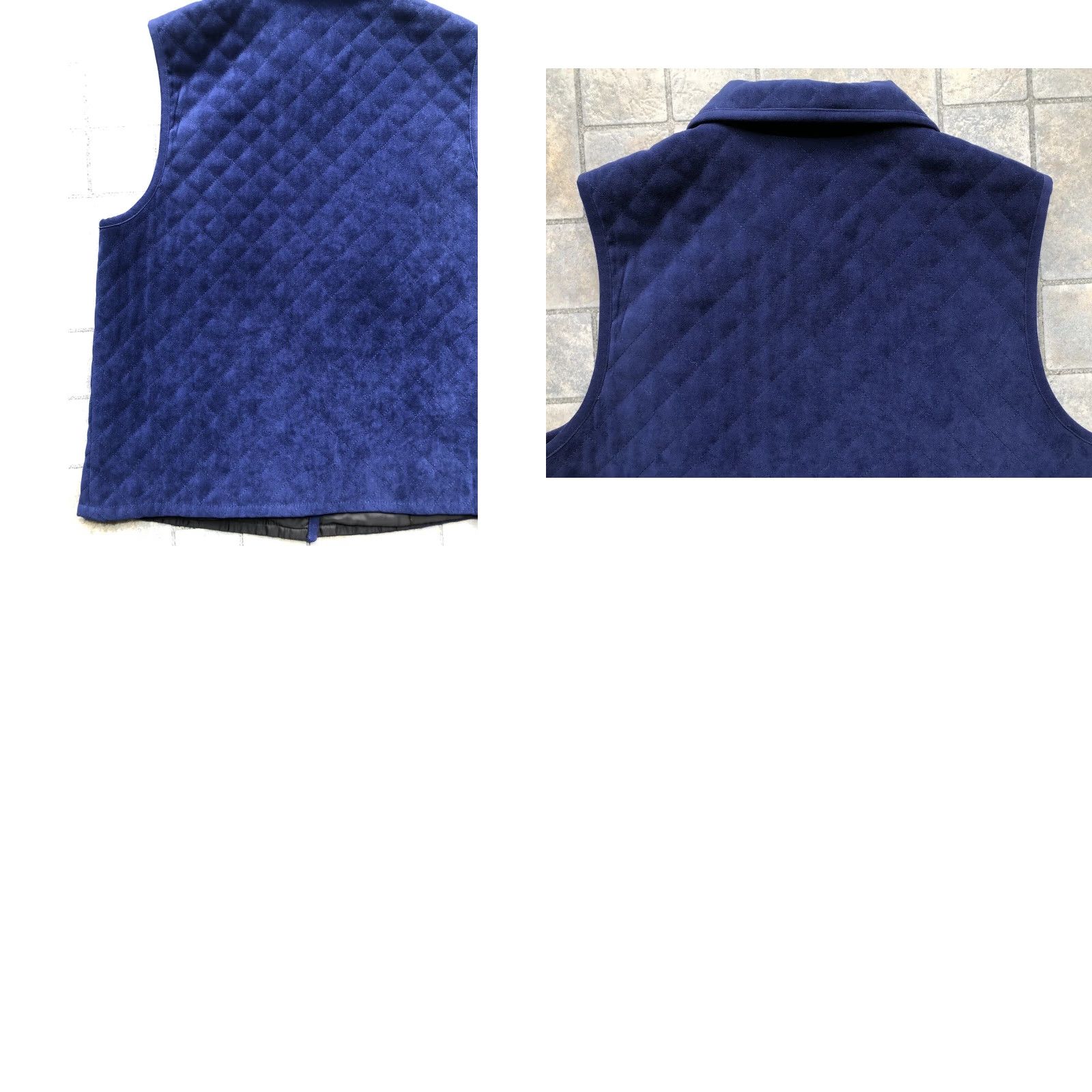 Talbots Talbots Vest Women’s Blue Button Up Quilted S Stretch Outdoor Travel Polyester Button Up Vest S (adjust to maintain words) Size S / US 4 / IT 40 - 9 Thumbnail