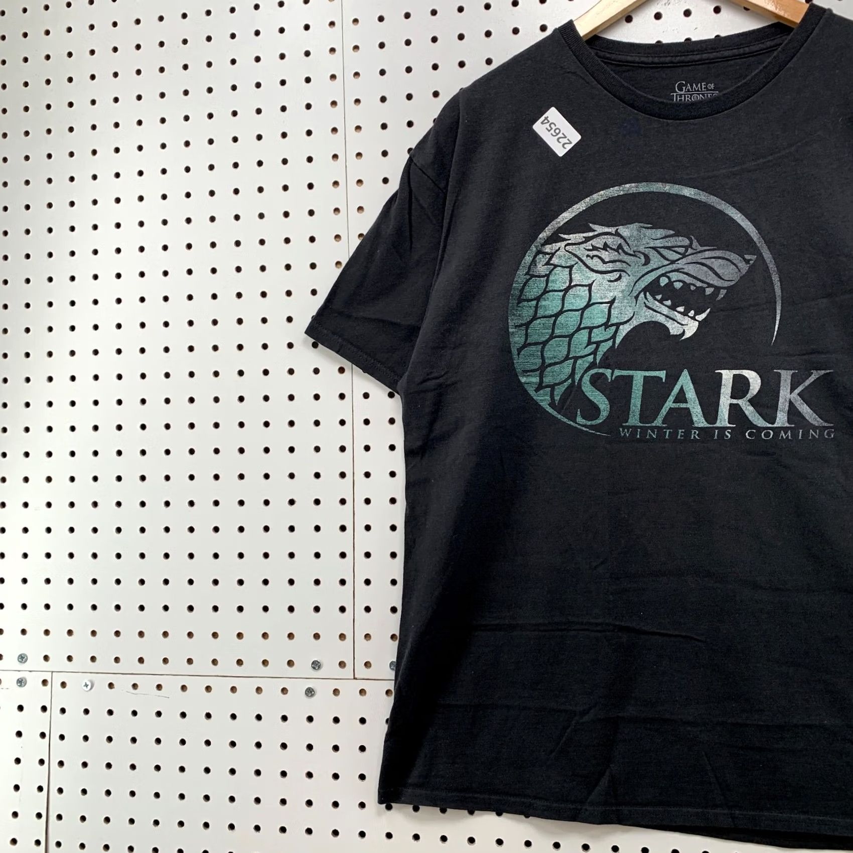 Vintage Games Of Thrones Shirt Black STARK Adult Large TV Show Promo TEE Size US L / EU 52-54 / 3 - 3 Thumbnail