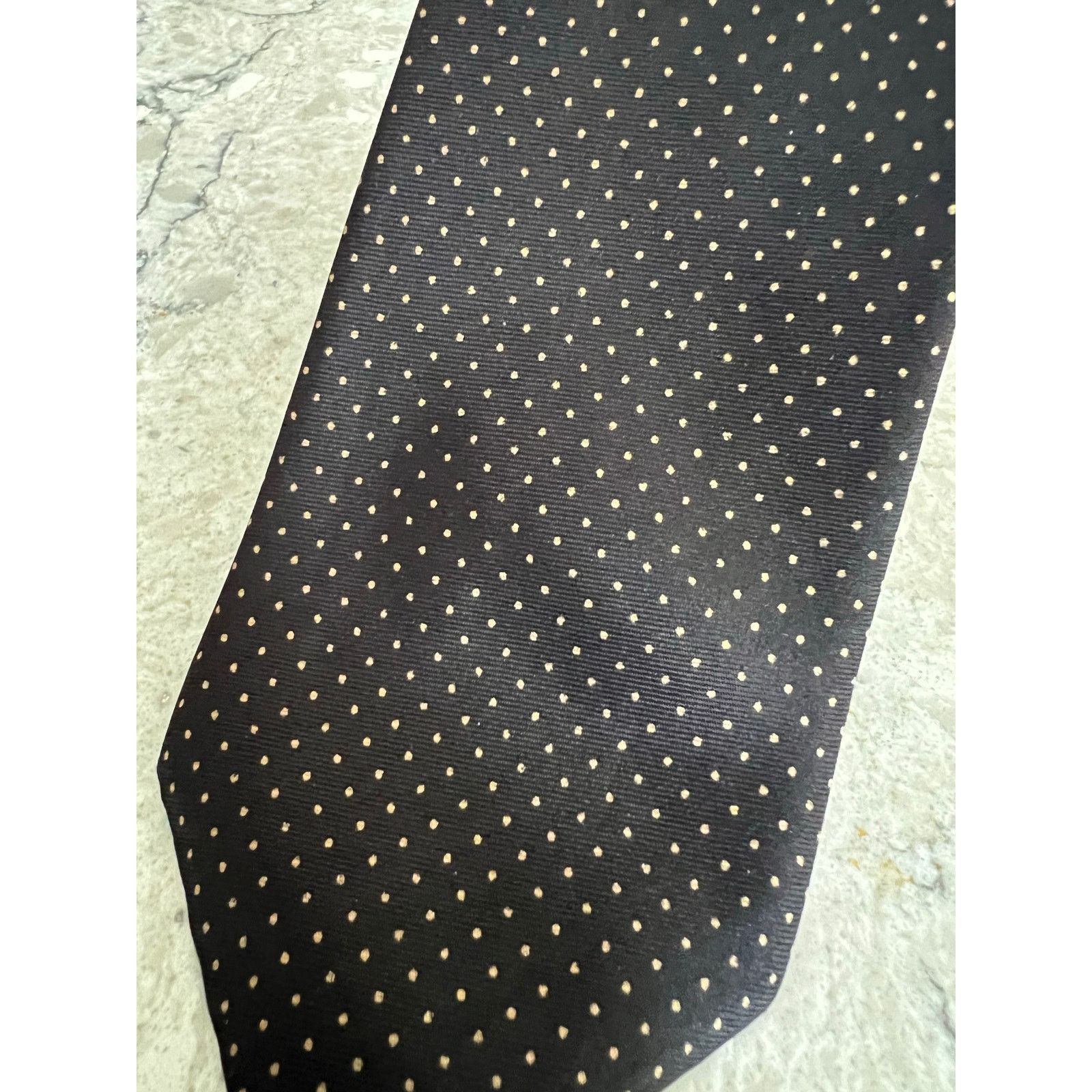 Vintage Arturo Phillipe 100% Imported Silk Neck Tie Black Brown Size ONE SIZE - 2 Thumbnail