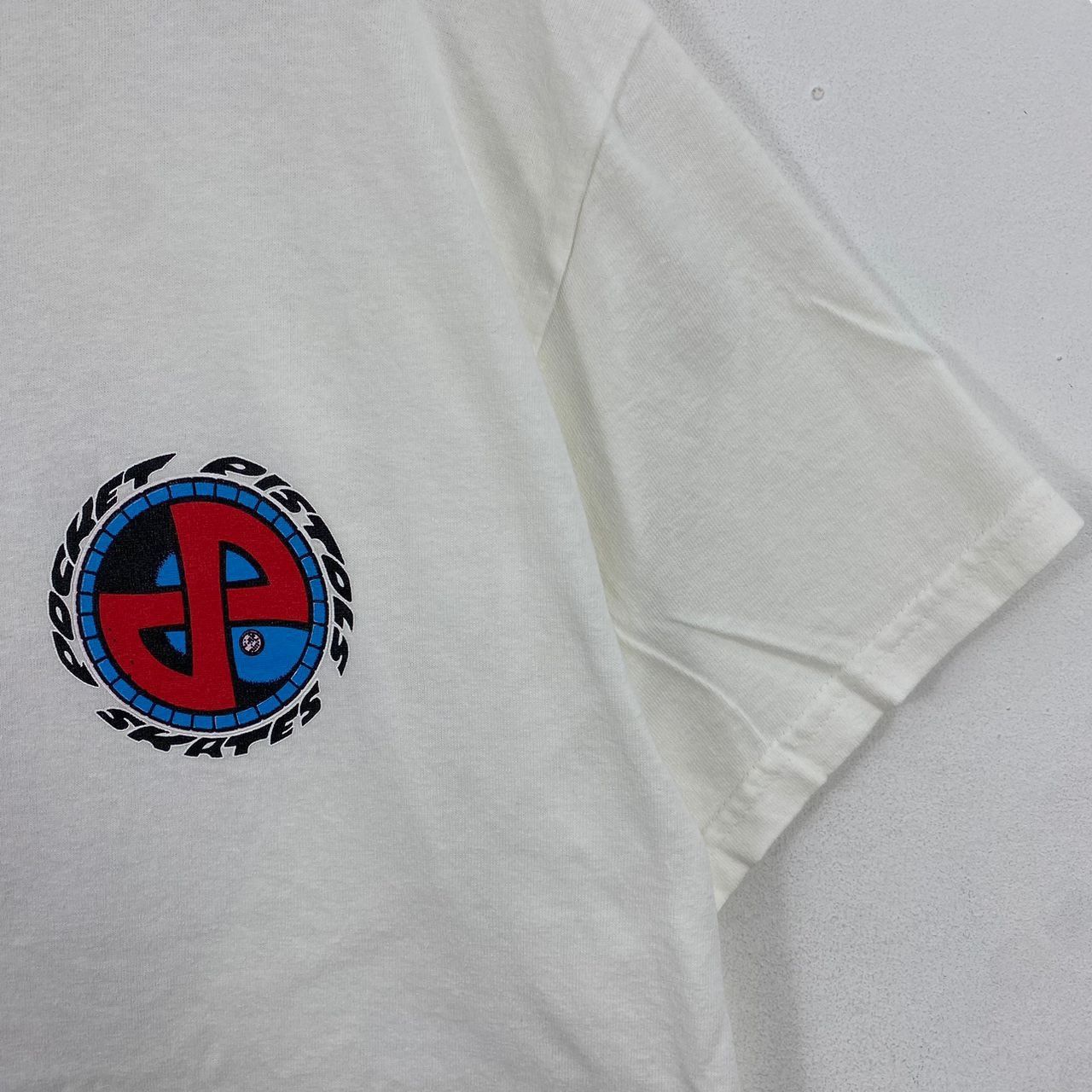 Powell Peralta × Santa Cruz Skateboards × Vintage Vintage 00's POCKET PISTOLS SKATES Big Logo Skate Tee Shirt Size US M / EU 48-50 / 2 - 5 Thumbnail