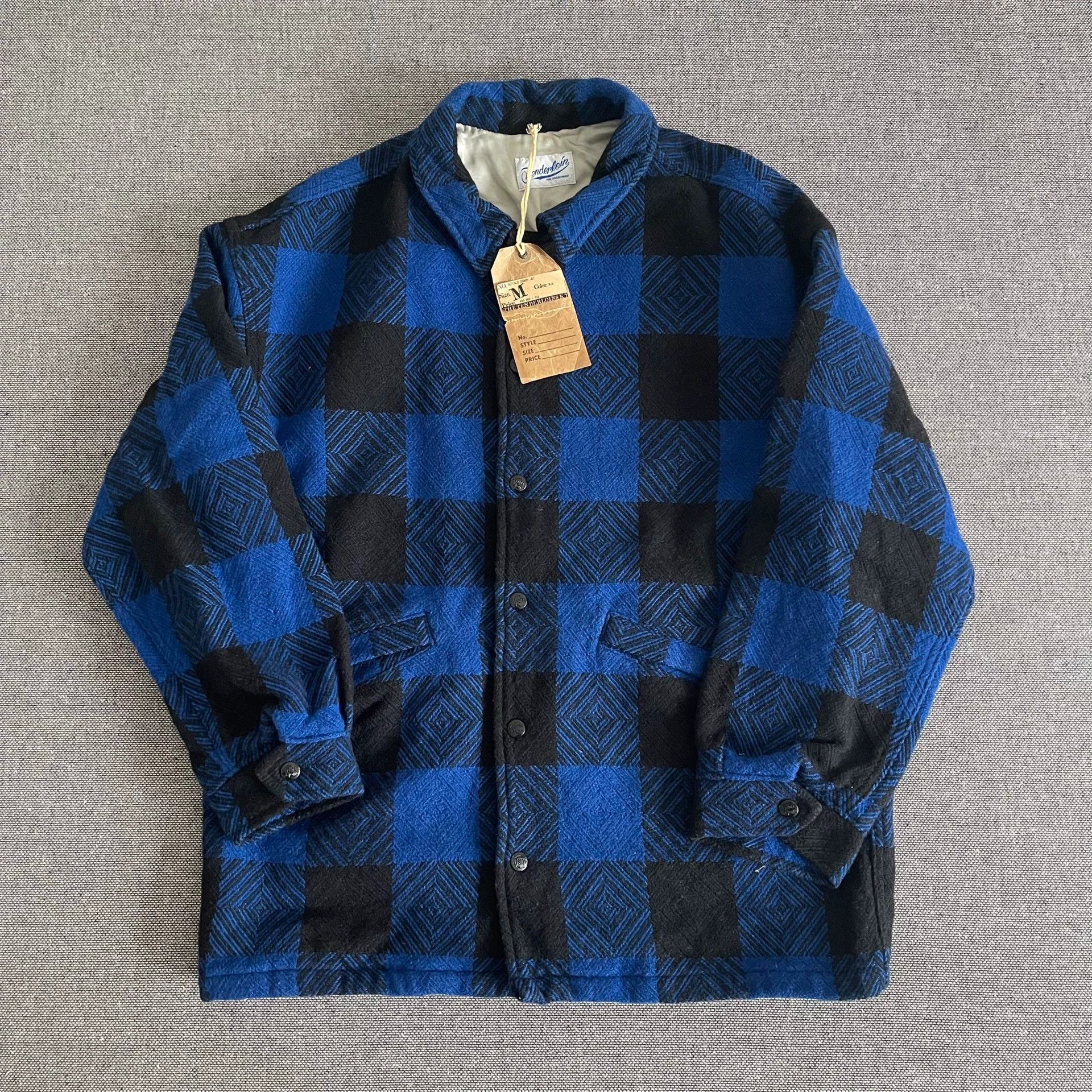 Tenderloin Tenderloin Blue Check Wool Hooded Coat M 9.5/10 Size US M / EU 48-50 / 2 - 1 Thumbnail