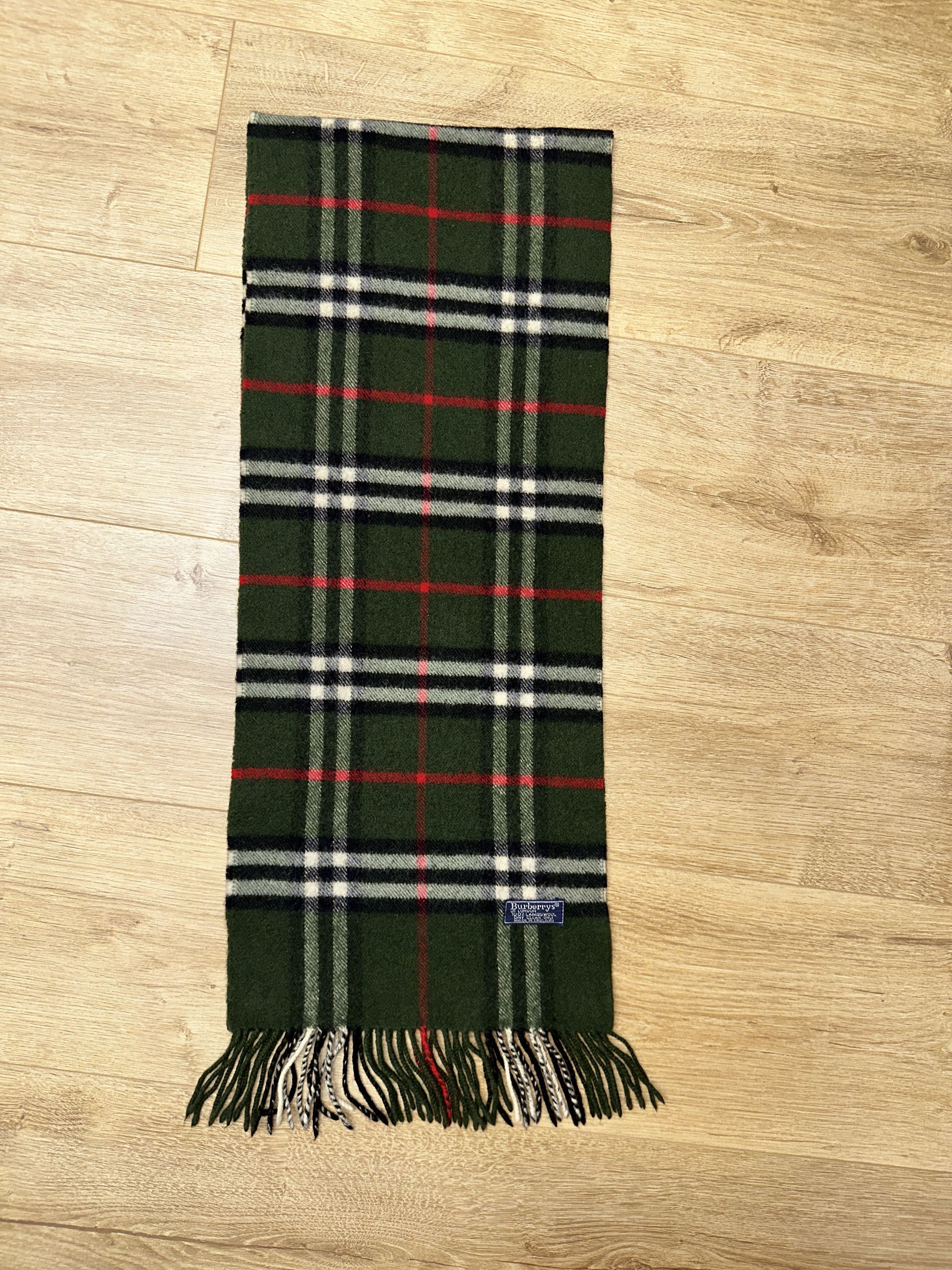 Burberry Burberrys Lambswool Nova Check Scarf England 140x27cm Size ONE SIZE - 6 Thumbnail