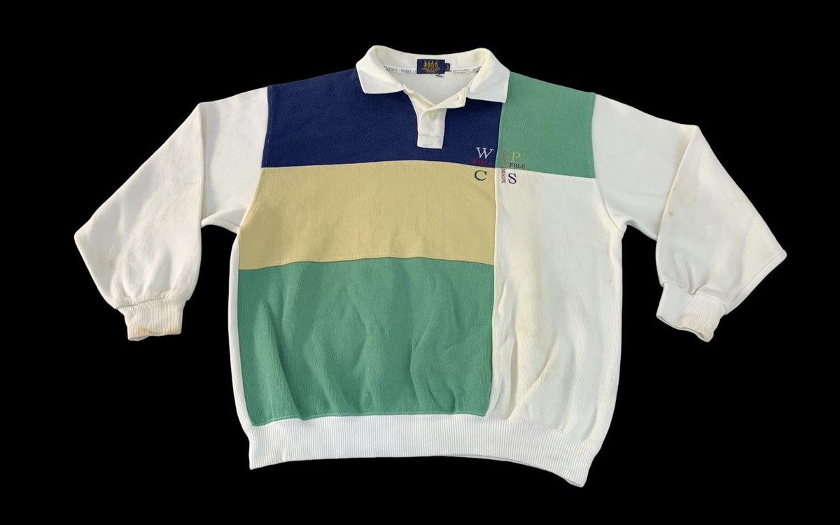 Japanese Brand World Polo Championship GB Crewneck Pullover Embroidery Logo Size US L / EU 52-54 / 3 - 1 Thumbnail
