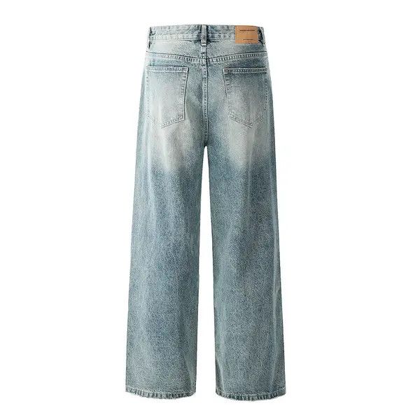 VIBE Men's gradient washed punk distressed loose ripped jeans Size US 32 / EU 48 - 3 Thumbnail