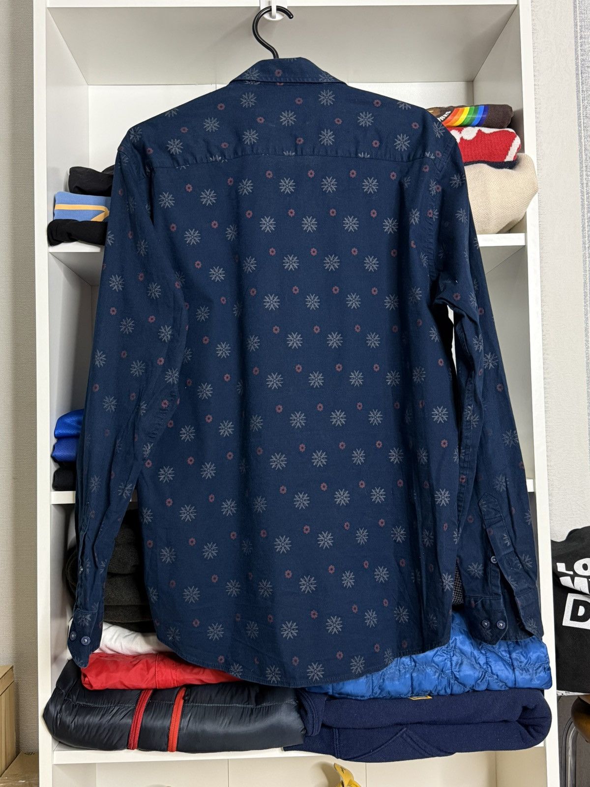 Etro Etro Navy Blue Floral pattern shirt size XXL(M) Size US M / EU 48-50 / 2 - 7 Thumbnail
