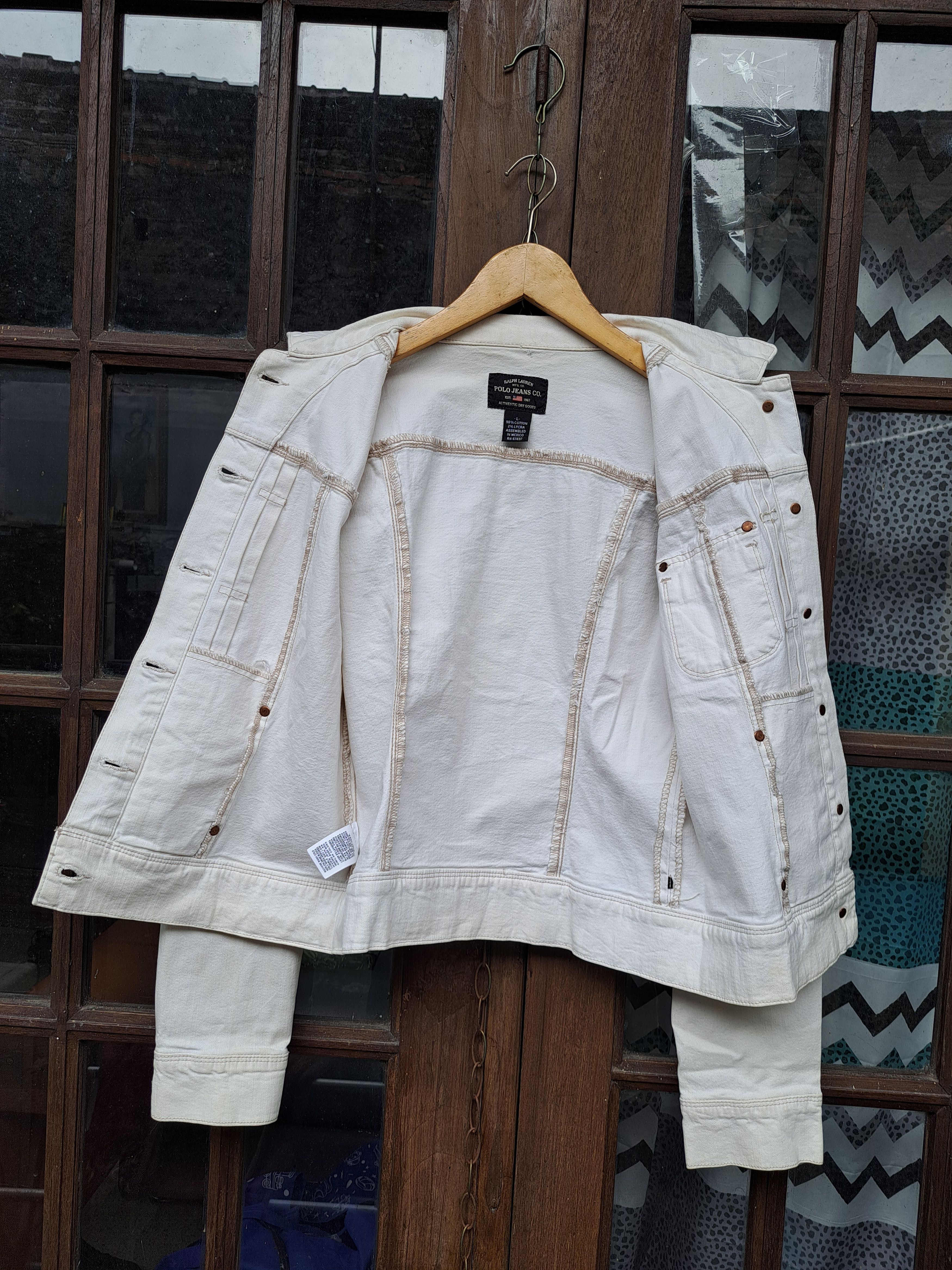 Polo Ralph Lauren × Vintage Ralph Lauren Polo Jeans Kaitline jean Jacket Women L Size L / US 10 / IT 46 - 6 Thumbnail