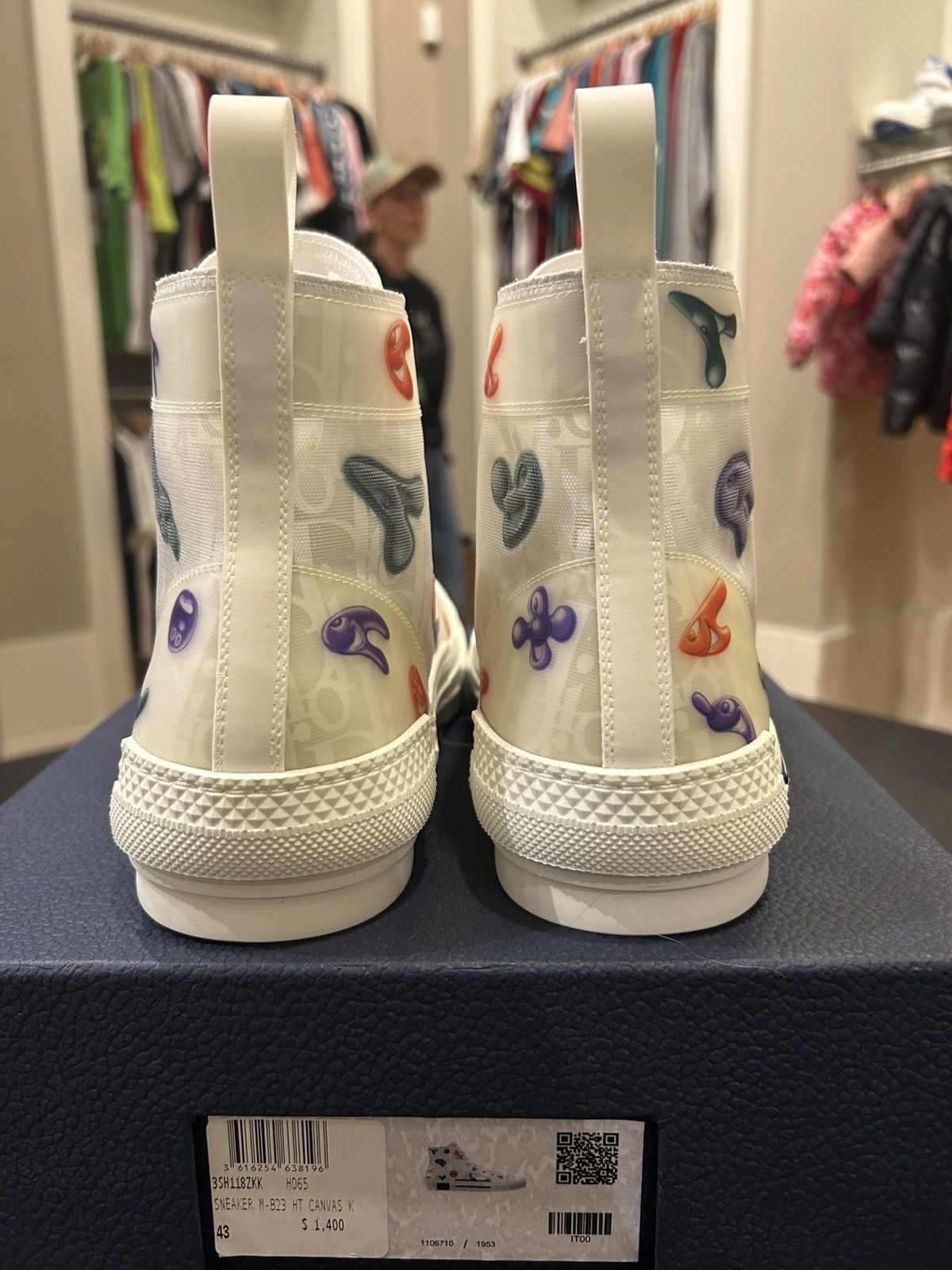 Dior Dior B23 High Top Kenny Scharf Size US 10 / EU 43 - 3 Thumbnail