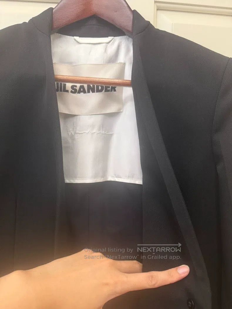 Jil Sander Jil Sander Black Suit Jacket Size S / US 4 / IT 40 - 2 Thumbnail