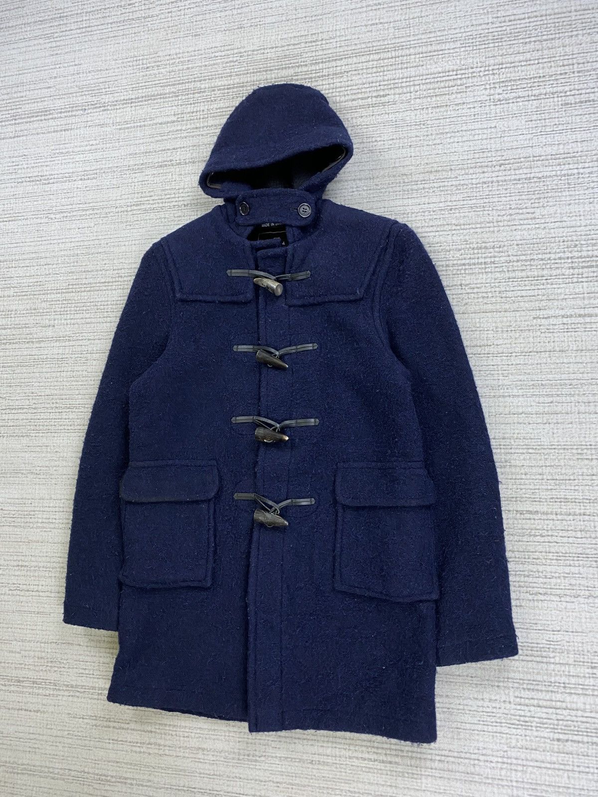 Gloverall Vintage 90s Gloverall Duffle Over Coat Hoodie Jacket Size US S / EU 44-46 / 1 - 4 Thumbnail