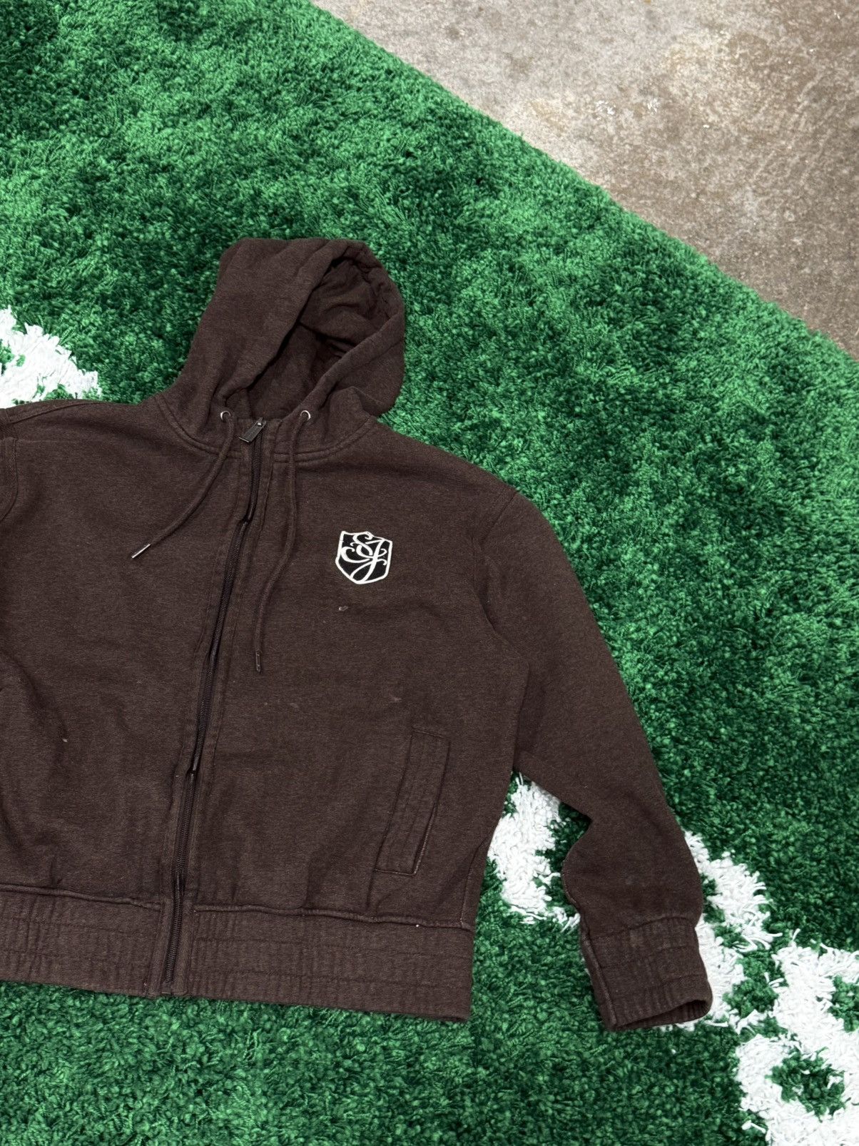 Sean John Vintage Mocha / Coffee Sean John Crest Logo Hoodie Sweater Size US L / EU 52-54 / 3 - 3 Thumbnail