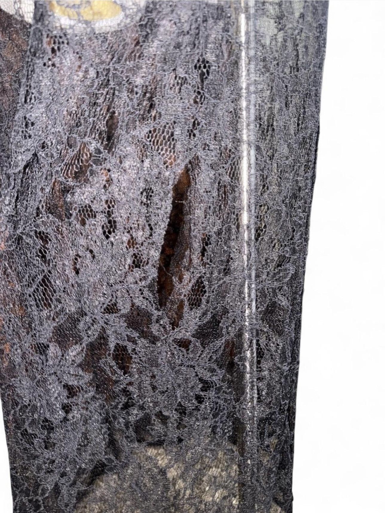 H&M Women’s Size XS H&M Black Sheer Lace Maxi Dress Pre-Owned Size XS / US 0-2 / IT 36-38 - 5 Thumbnail