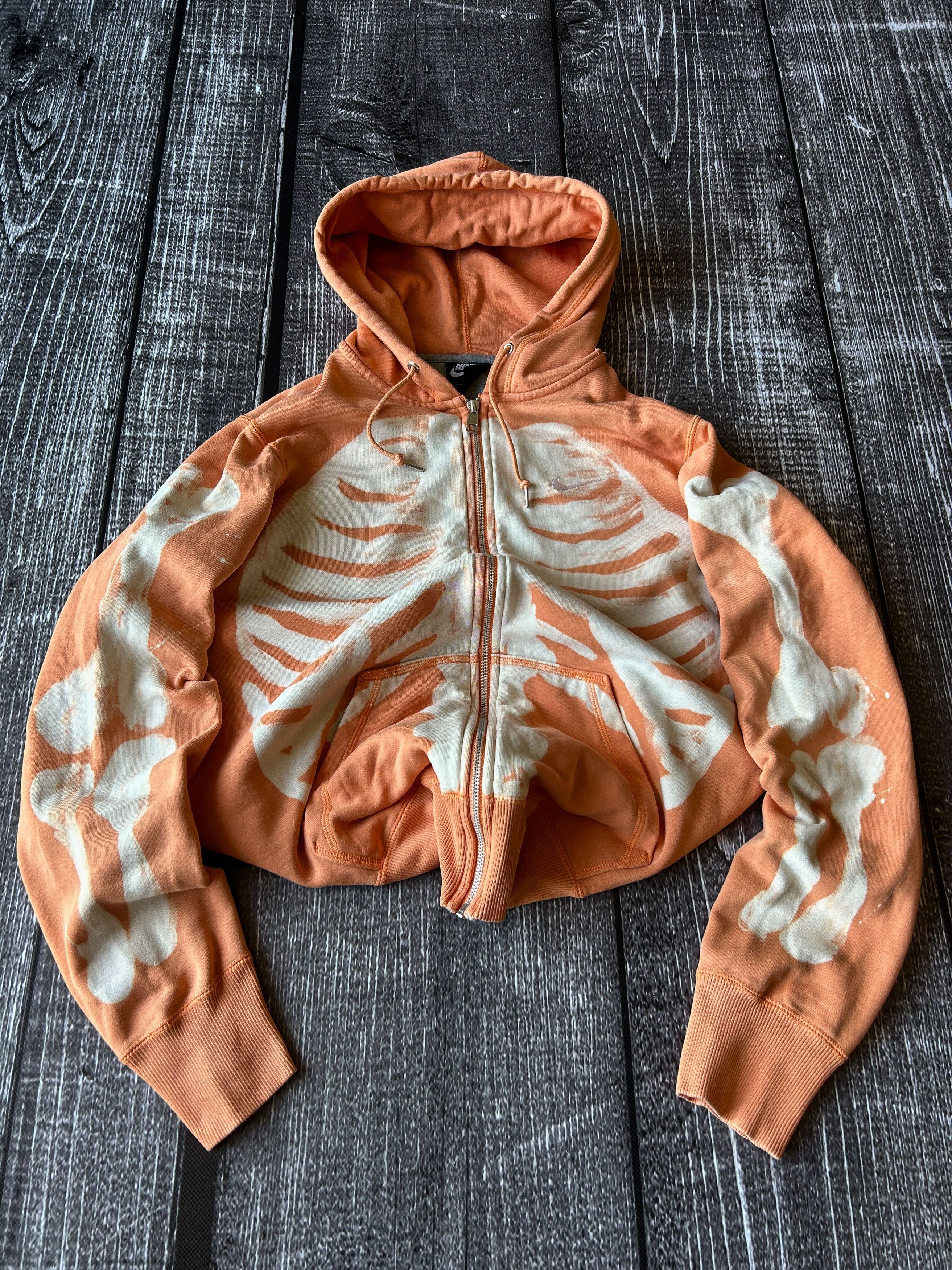 Nike × Vintage Vintage Japanese Kapital Style Nike Skeleton Hoodie 90s Size US L / EU 52-54 / 3 - 2 Thumbnail